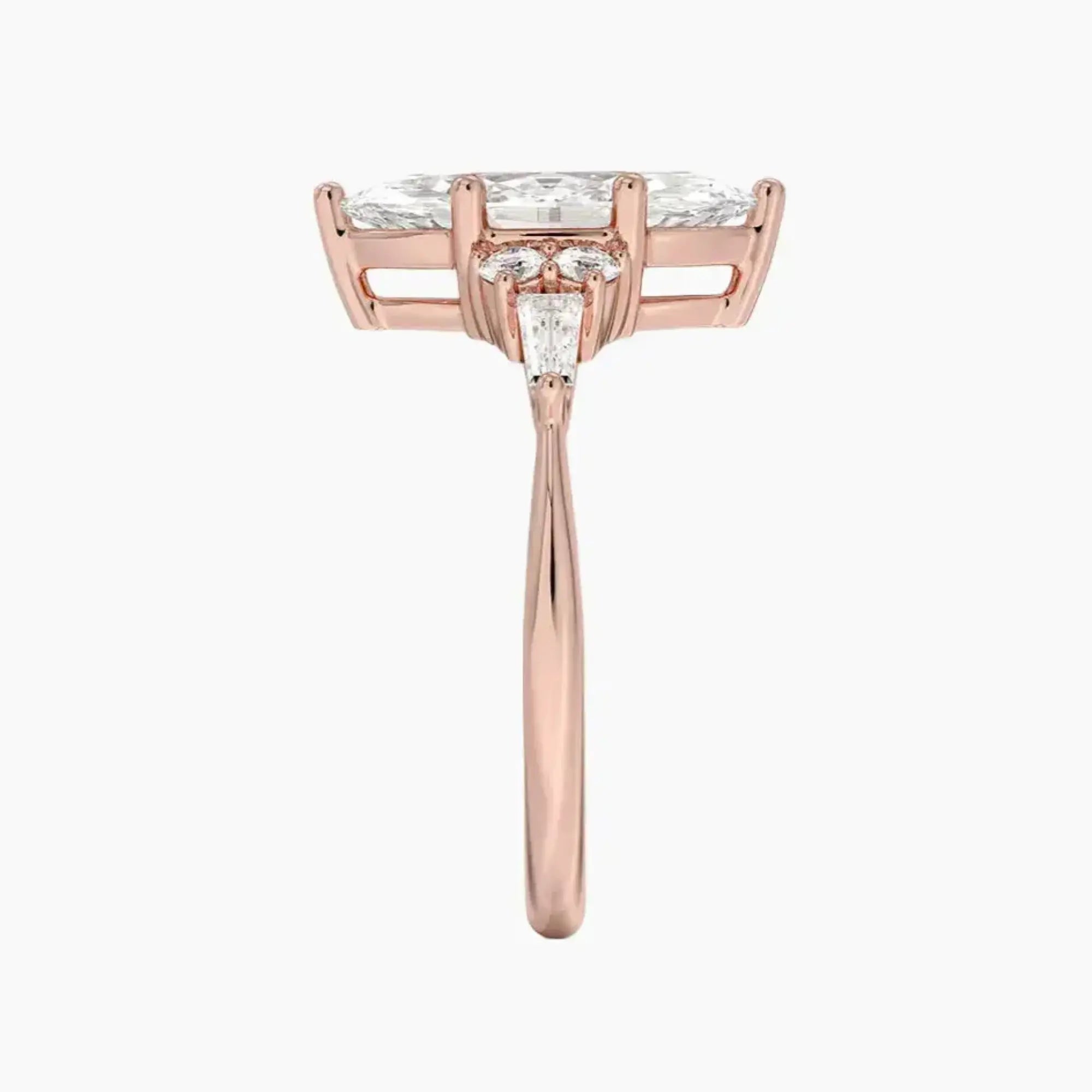 Jovana Marquise Designer 2.5 Carat Lab Grown Diamond Engagement Ring in 14K Rose Gold