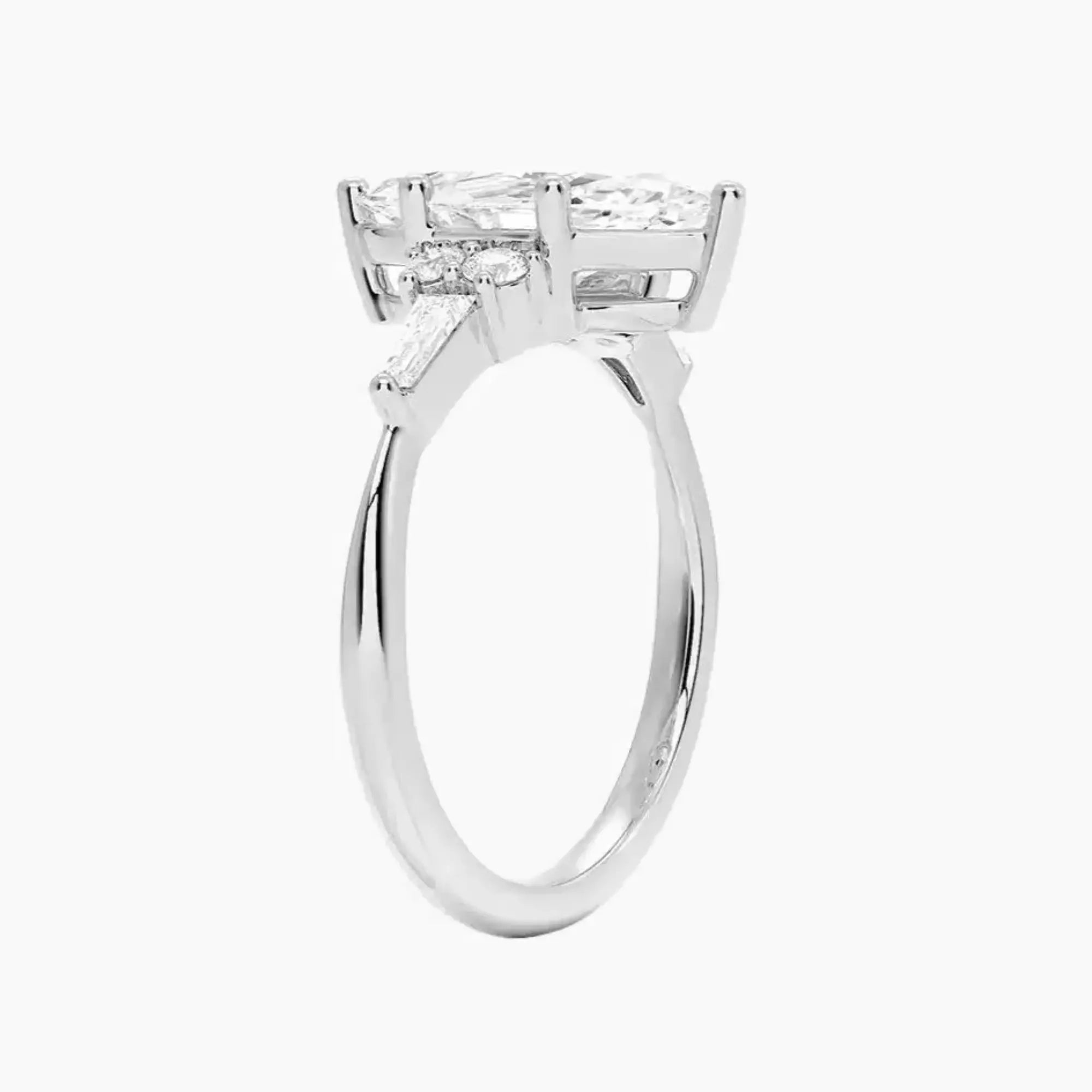 Jovana Marquise Designer 1 Carat Lab Grown Diamond Engagement Ring in 18K Yellow Gold