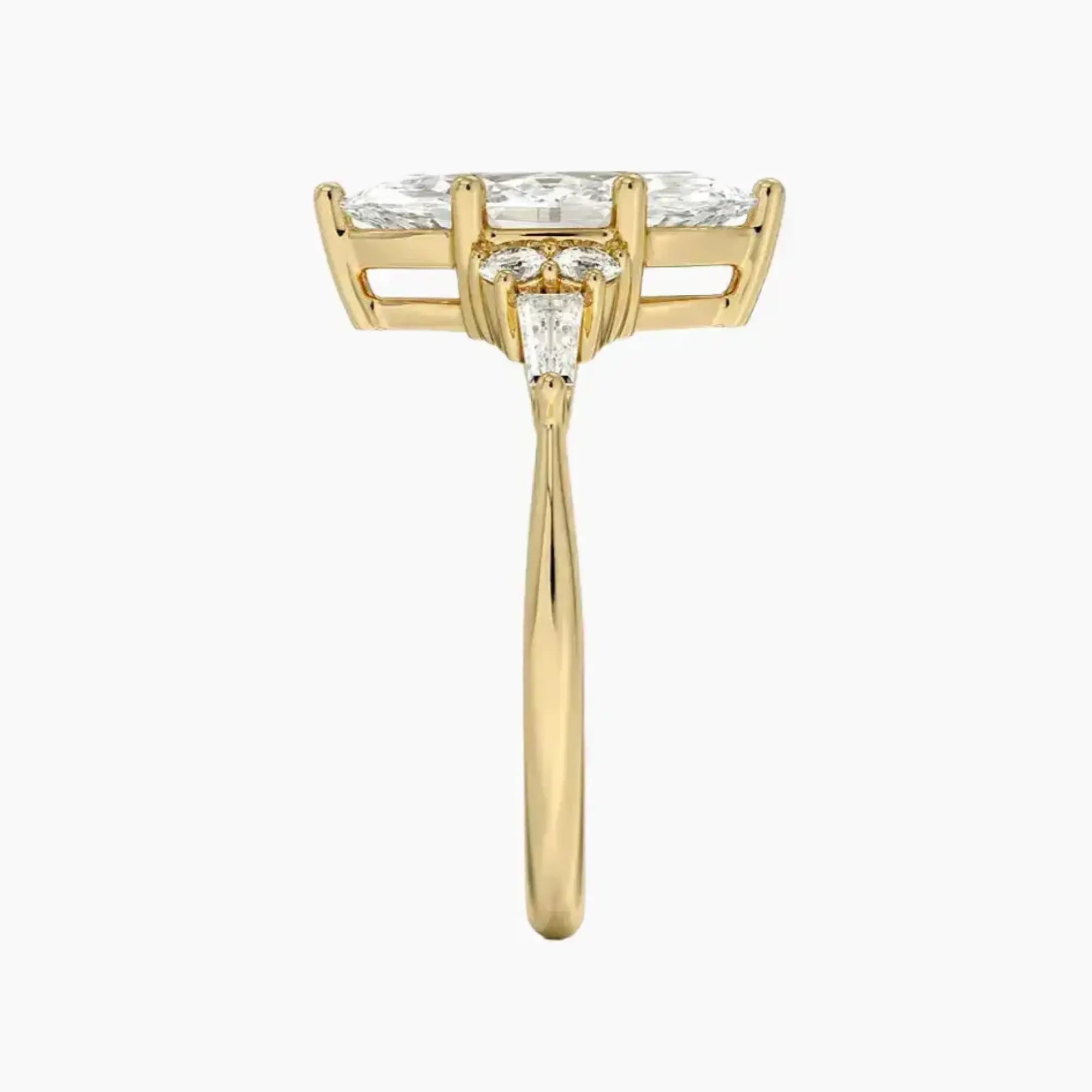 Jovana Marquise Designer 1 Carat Lab Grown Diamond Engagement Ring in 14K Rose Gold