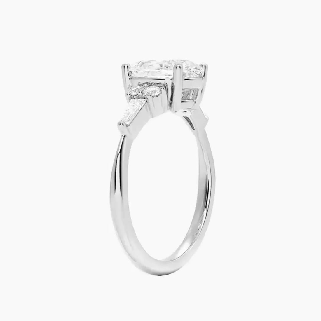 Jovana Oval Designer Diamond Ring Setting in 14K Rose Gold