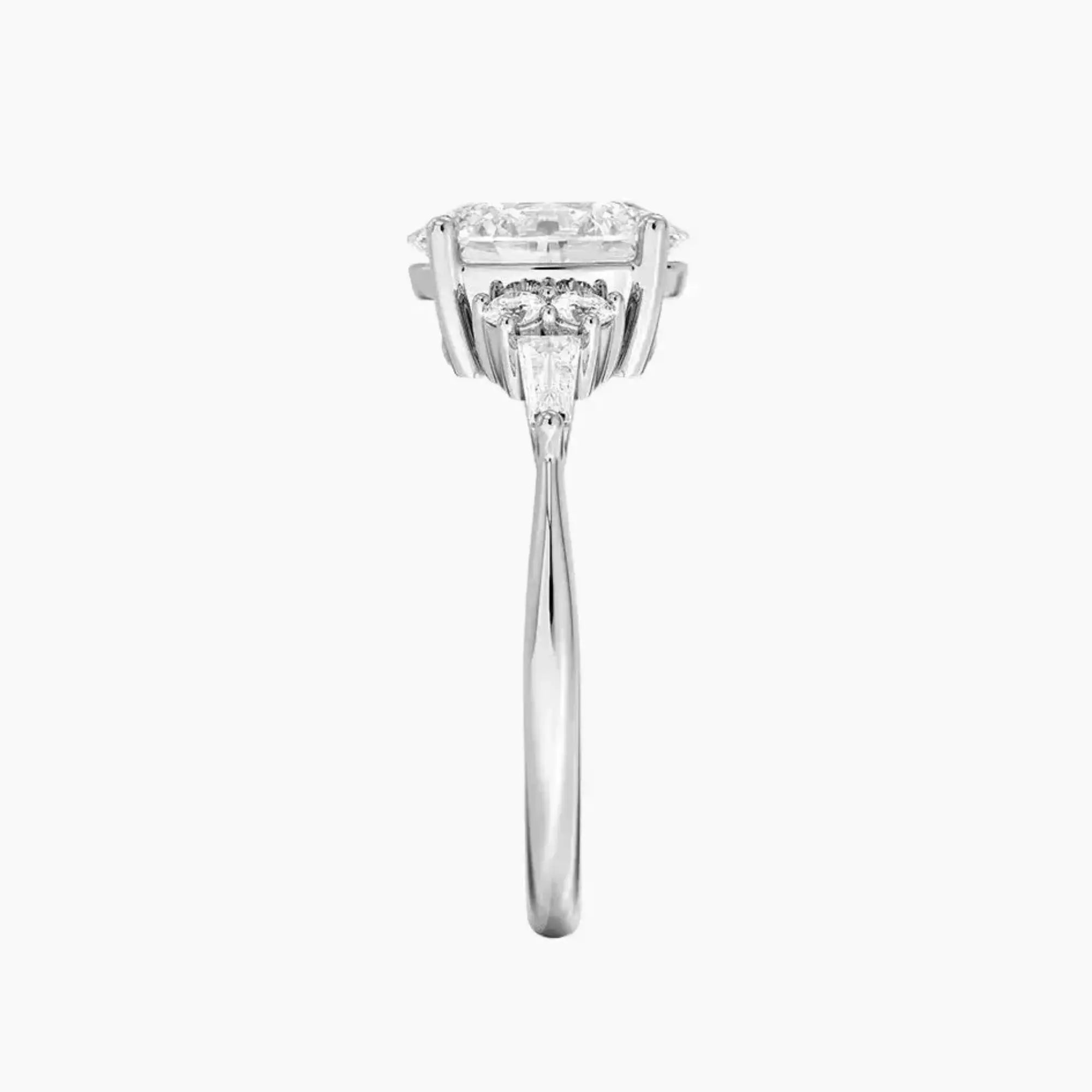 Jovana Oval Designer 2 Carat Lab Grown Diamond Engagement Ring in 18K Yellow Gold