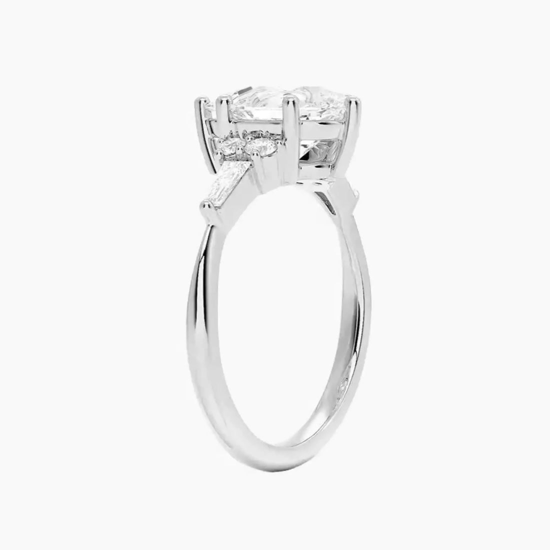Jovana Pear Designer 3 Carat Lab Grown Diamond Engagement Ring in 18K Rose Gold