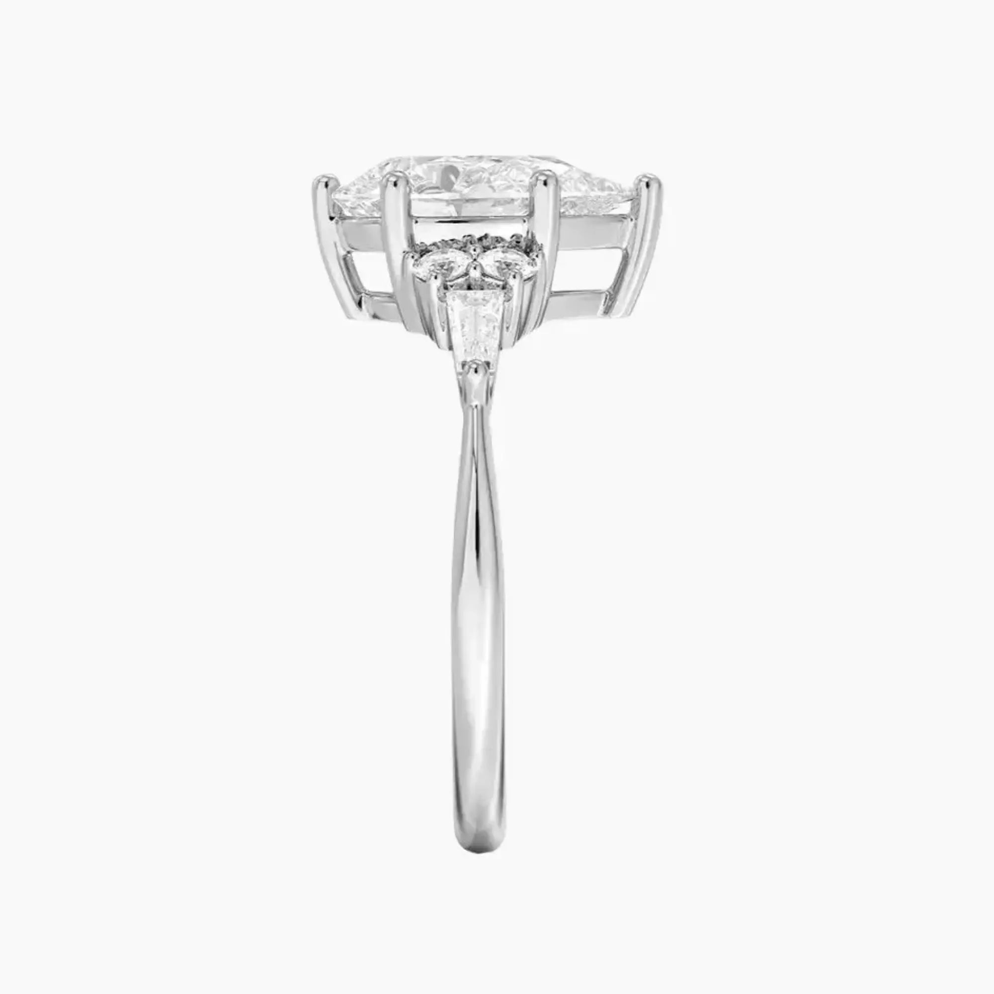 Jovana Pear Designer 3 Carat Lab Grown Diamond Engagement Ring in 18K Yellow Gold