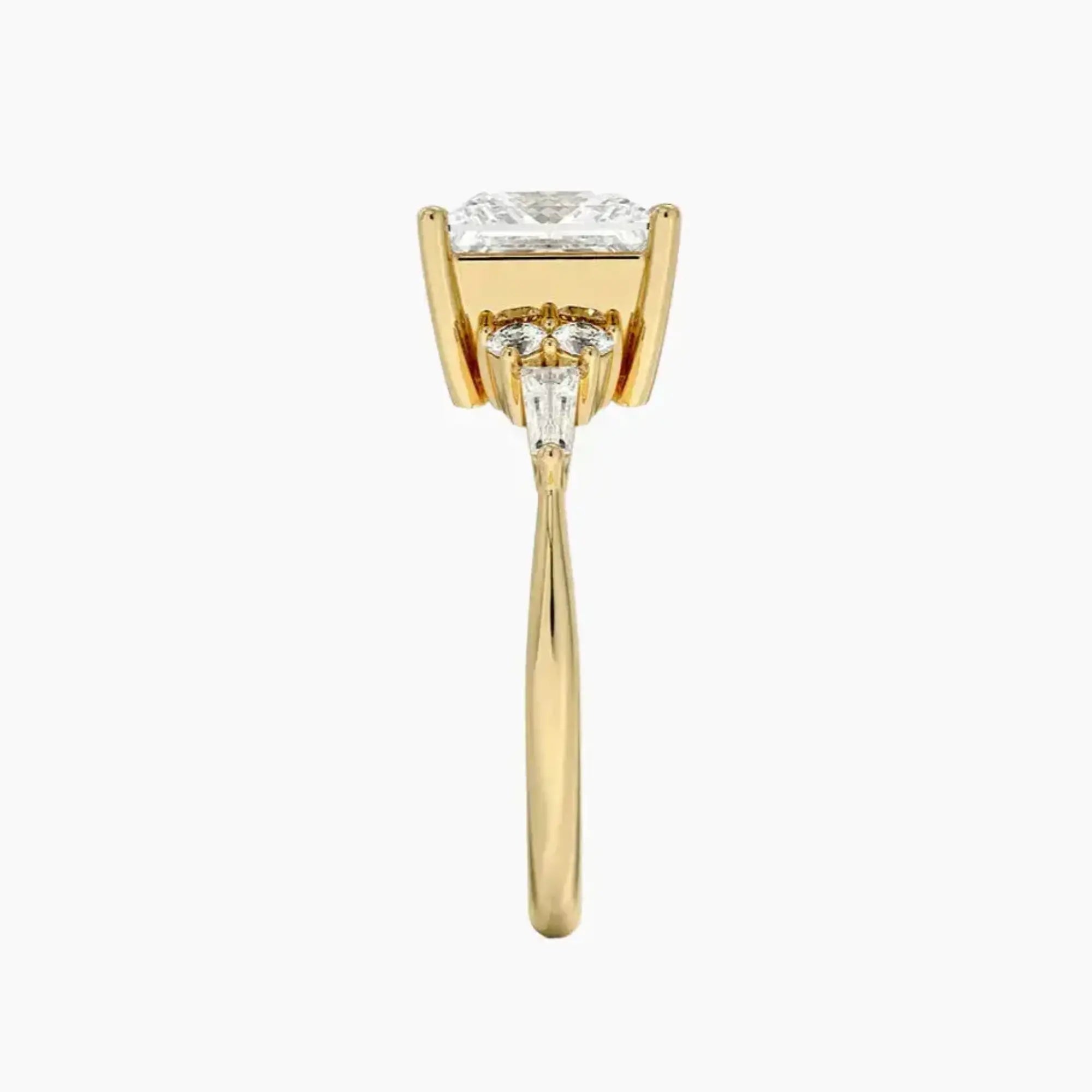 Jovana Princess Designer 2.5 Carat Lab Grown Diamond Engagement Ring in 14K White Gold