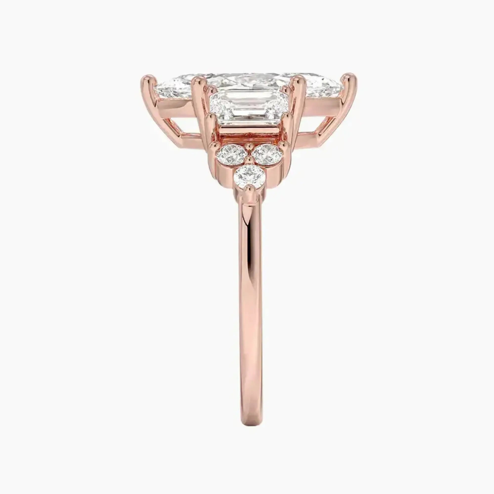 Kaiya Marquise Designer 1.5 Carat Lab Grown Diamond Engagement Ring in 14K Yellow Gold