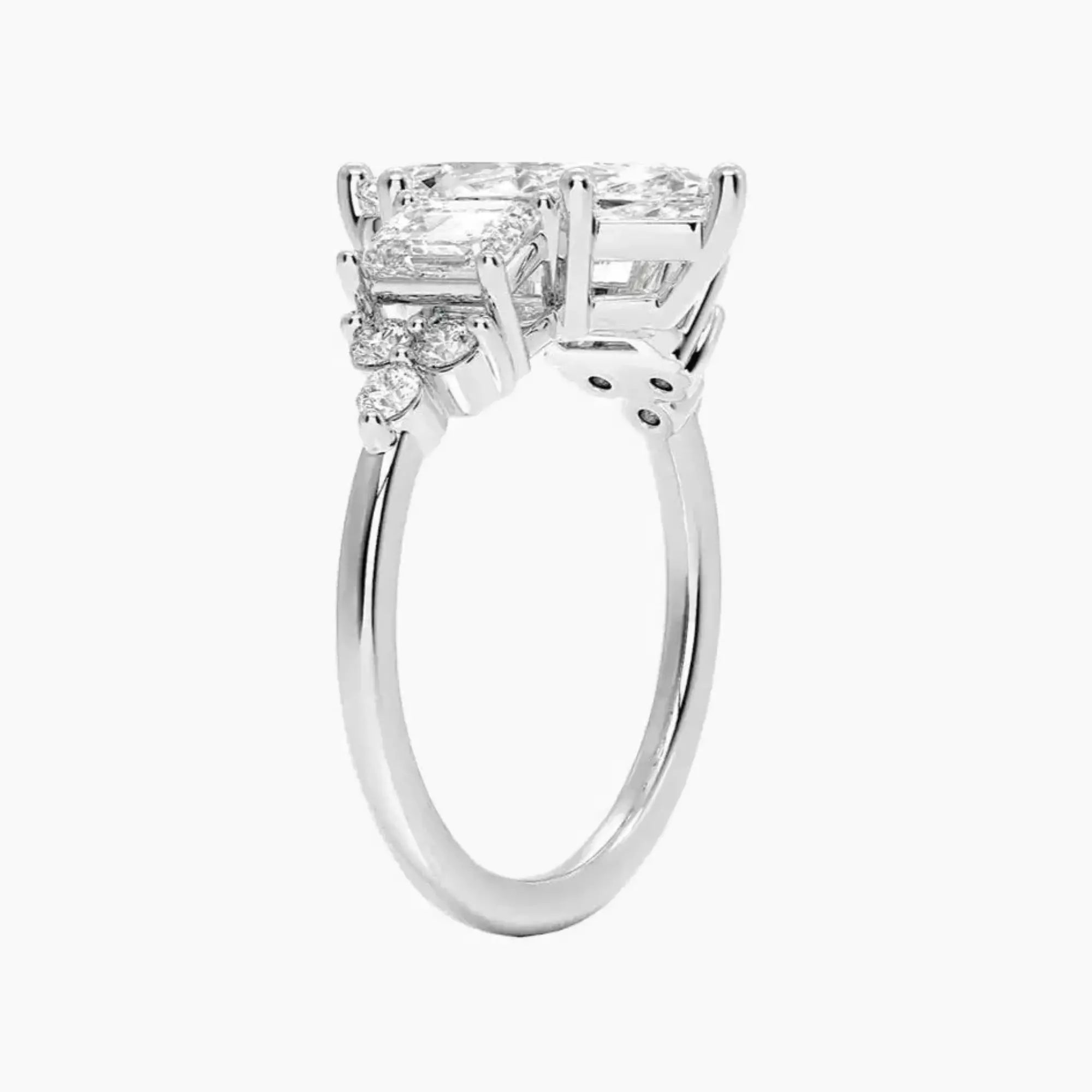 Kaiya Marquise Designer Diamond Ring Setting in 18K Yellow Gold
