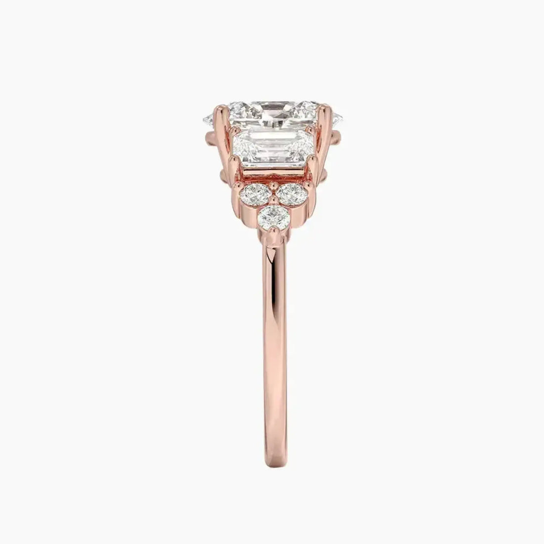 Kaiya Oval Designer Diamond Ring Setting in 18K White Gold