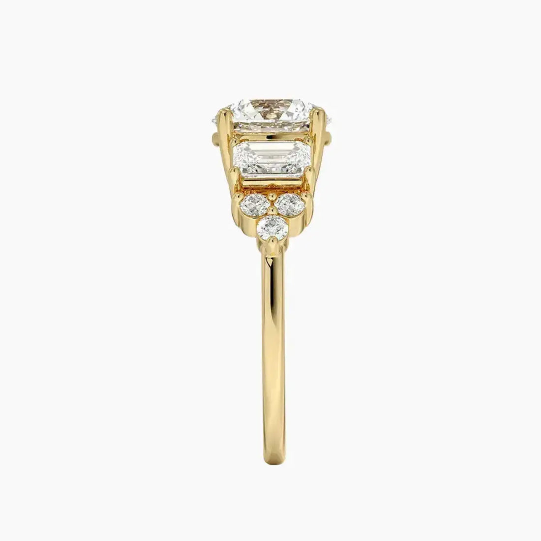 Kaiya Round Designer 2 Carat Lab Grown Diamond Engagement Ring in 18K Rose Gold