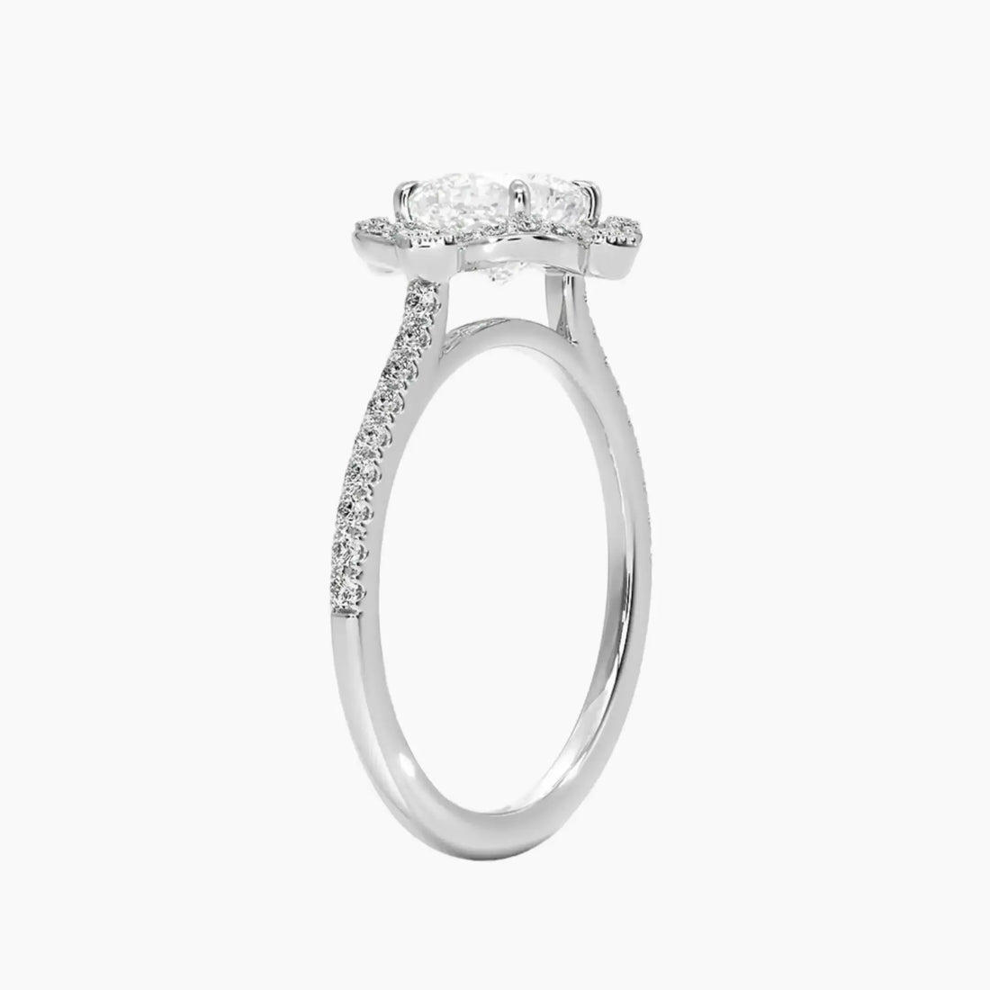Ravenna Cushion 1.5 Carat Lab Grown Diamond Engagement Ring in 18K Rose Gold