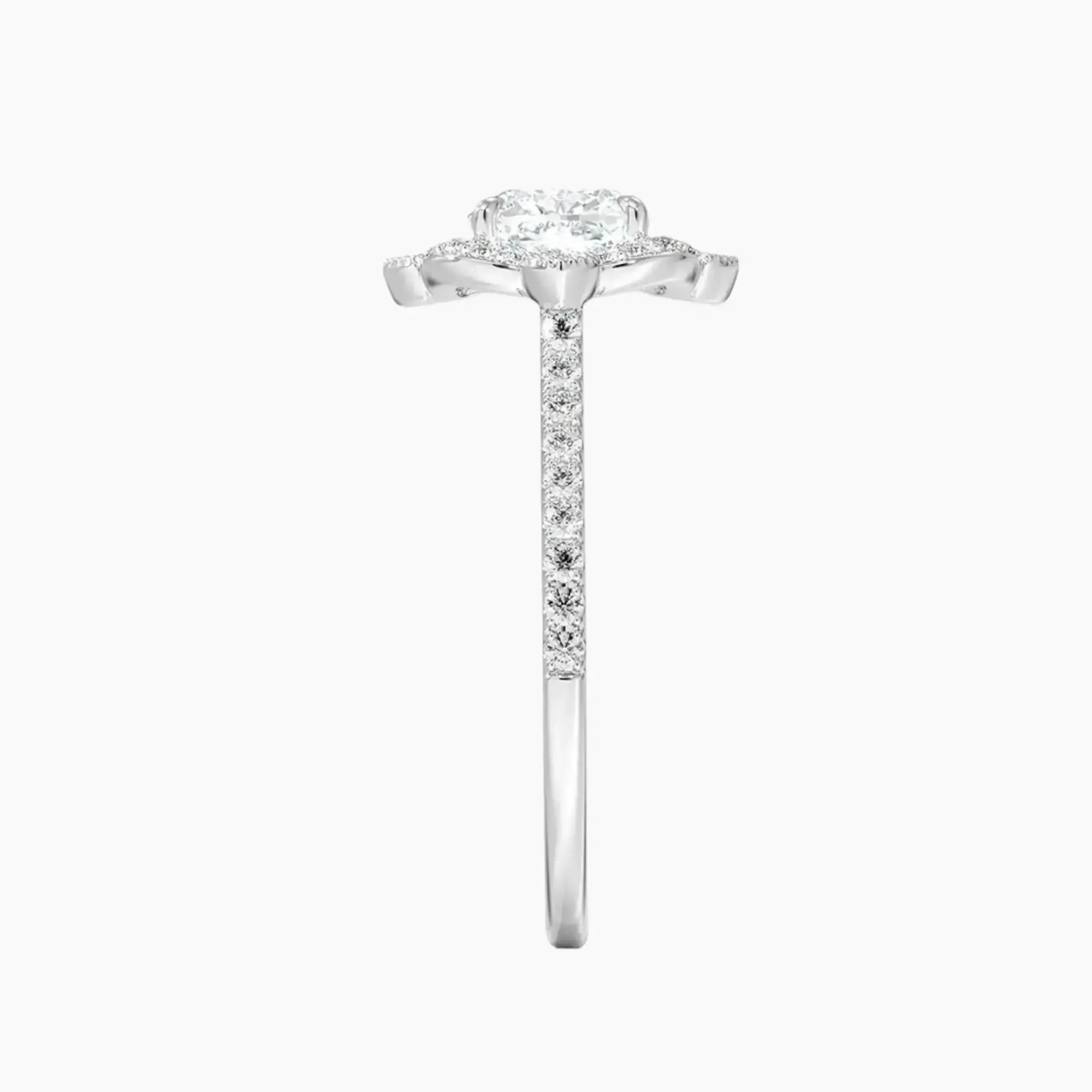 Ravenna Cushion 1.5 Carat Lab Grown Diamond Engagement Ring in 18K Rose Gold