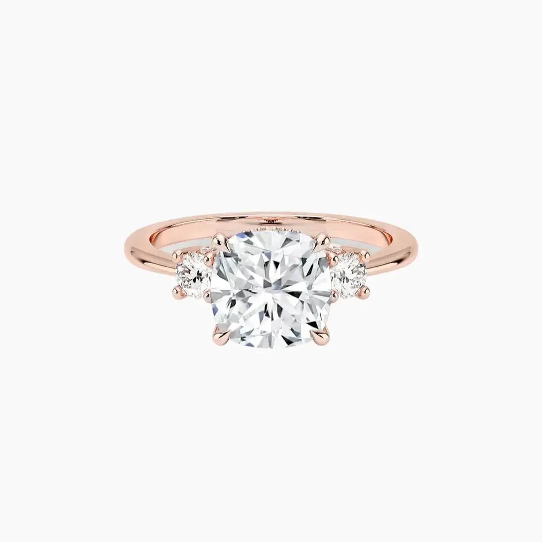 Seraphina Cushion Hidden Halo 1.5 Carat Lab Grown Diamond Engagement Ring in 14K White Gold