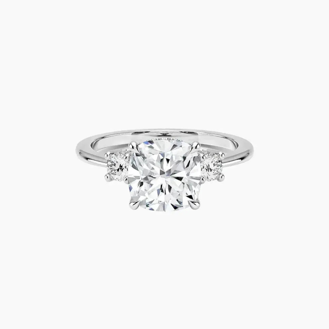 Seraphina Cushion Hidden Halo 1.5 Carat Lab Grown Diamond Engagement Ring in 18K Yellow Gold