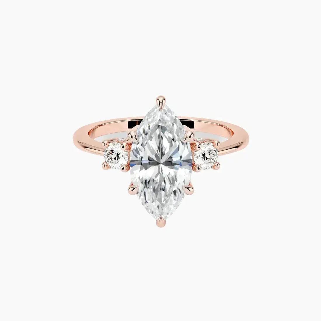 Seraphina Marquise Hidden Halo 1.5 Carat Lab Grown Diamond Engagement Ring in 14K Yellow Gold