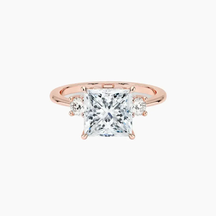 Seraphina Princess Hidden Halo 1.5 Carat Lab Grown Diamond Engagement Ring in 18K Yellow Gold