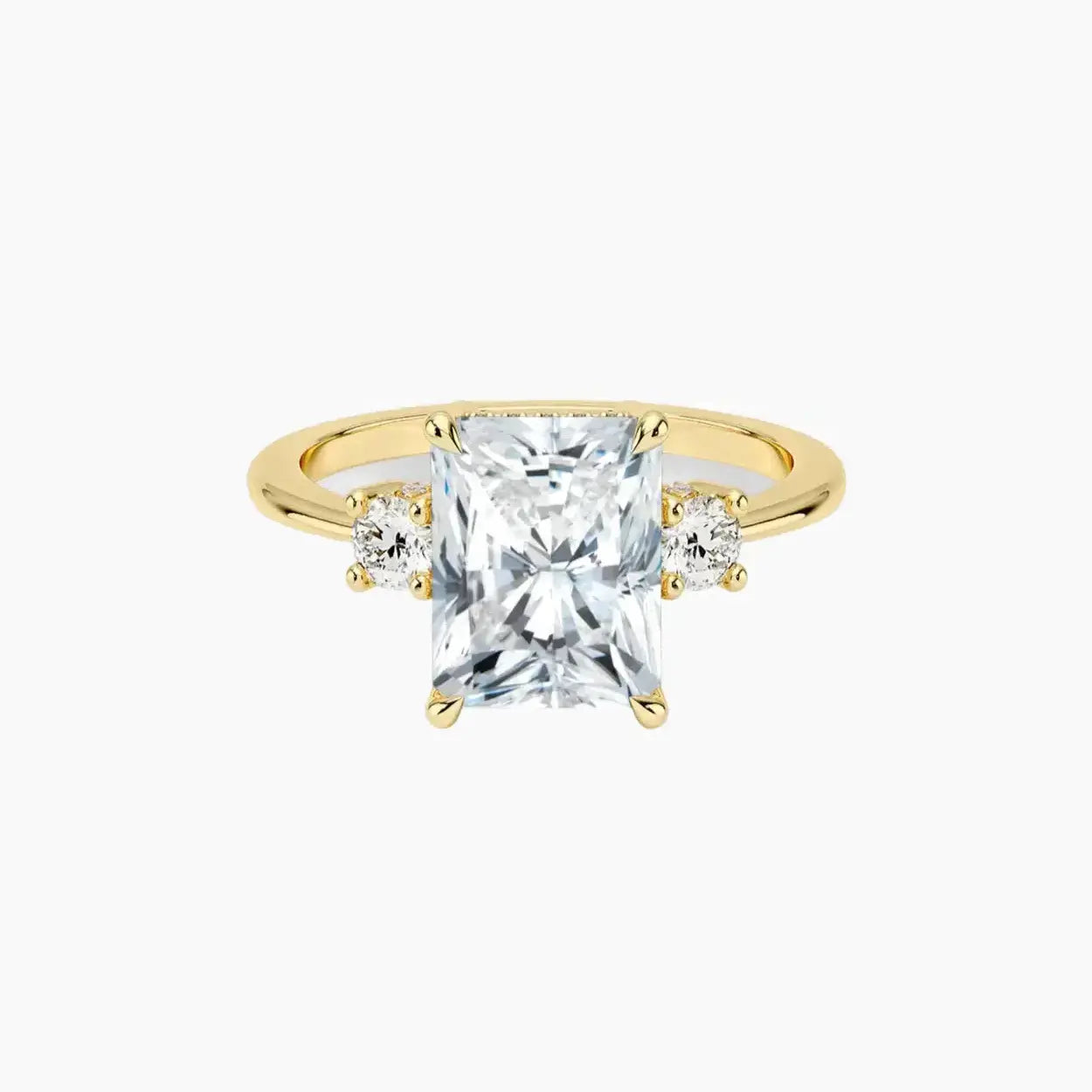 Seraphina Radiant Hidden Halo 1.5 Carat Lab Grown Diamond Engagement Ring in 14K White Gold