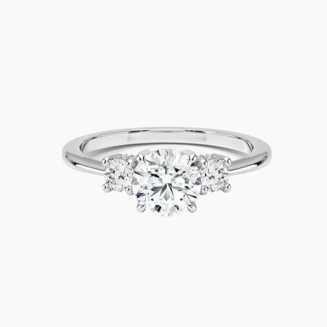 Seraphina Round Hidden Halo 2 Carat Lab Grown Diamond Engagement Ring in 14K Yellow Gold