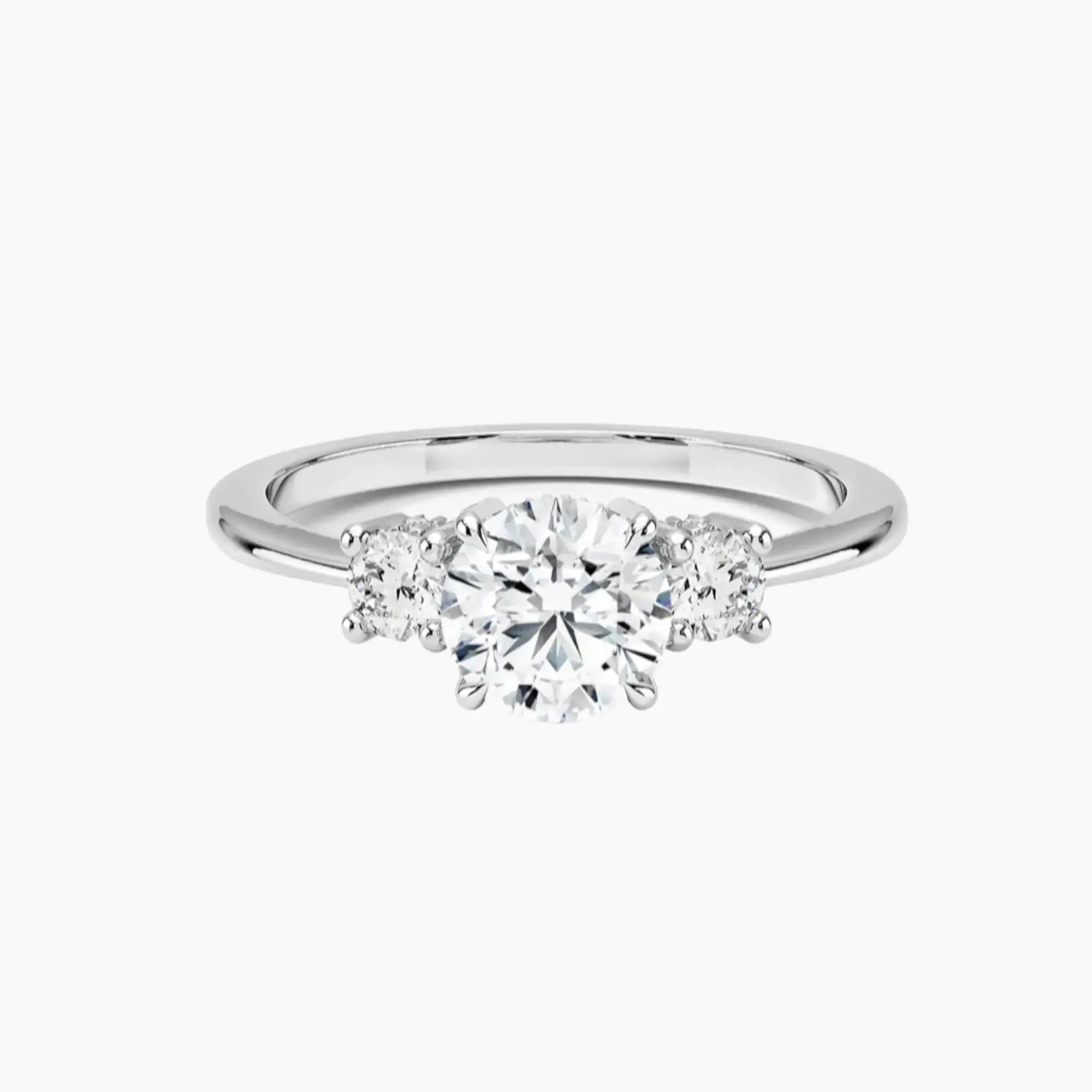 Seraphina Round Hidden Halo 1.5 Carat Lab Grown Diamond Engagement Ring in 14K Yellow Gold