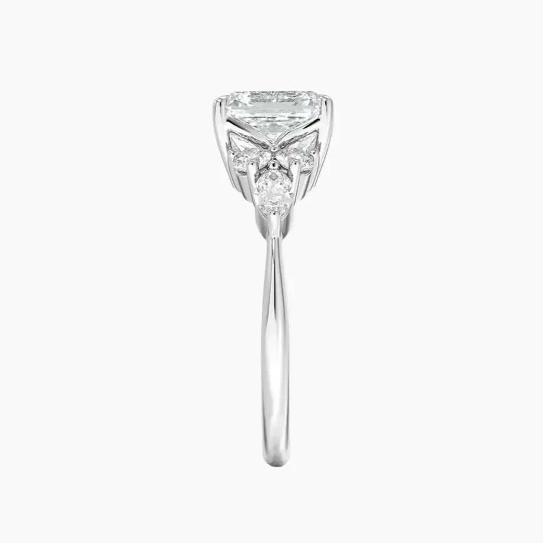 Ingrid Asscher Designer 2 Carat Lab Grown Diamond Engagement Ring in 14K Rose Gold