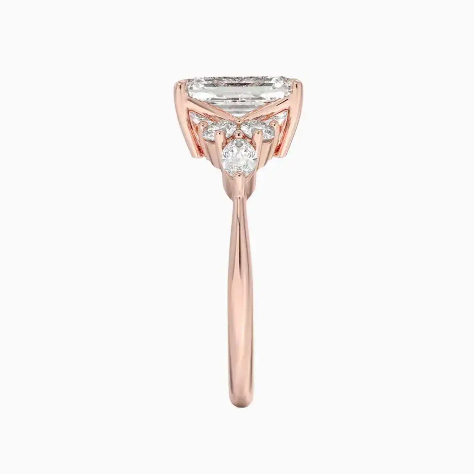 Ingrid Emerald Designer 1.5 Carat Lab Grown Diamond Engagement Ring in 14K Yellow Gold