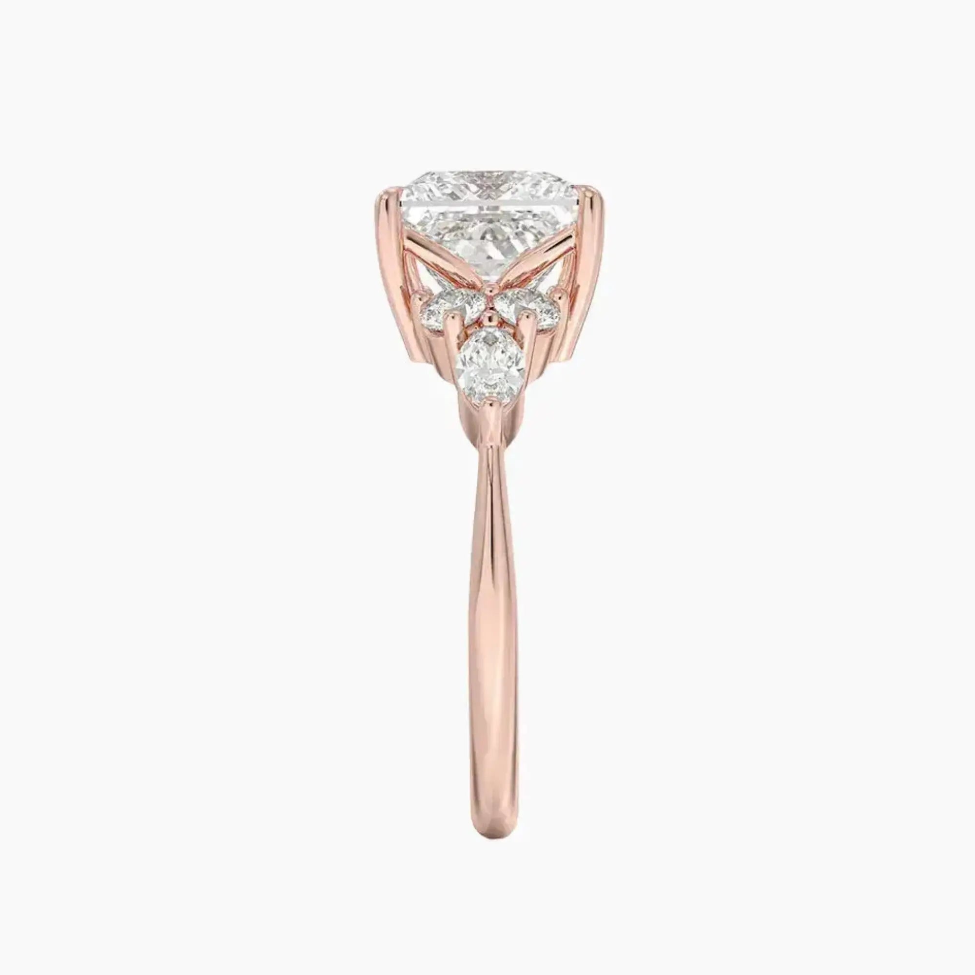 Ingrid Princess Designer 2.5 Carat Lab Grown Diamond Engagement Ring in 14K Yellow Gold