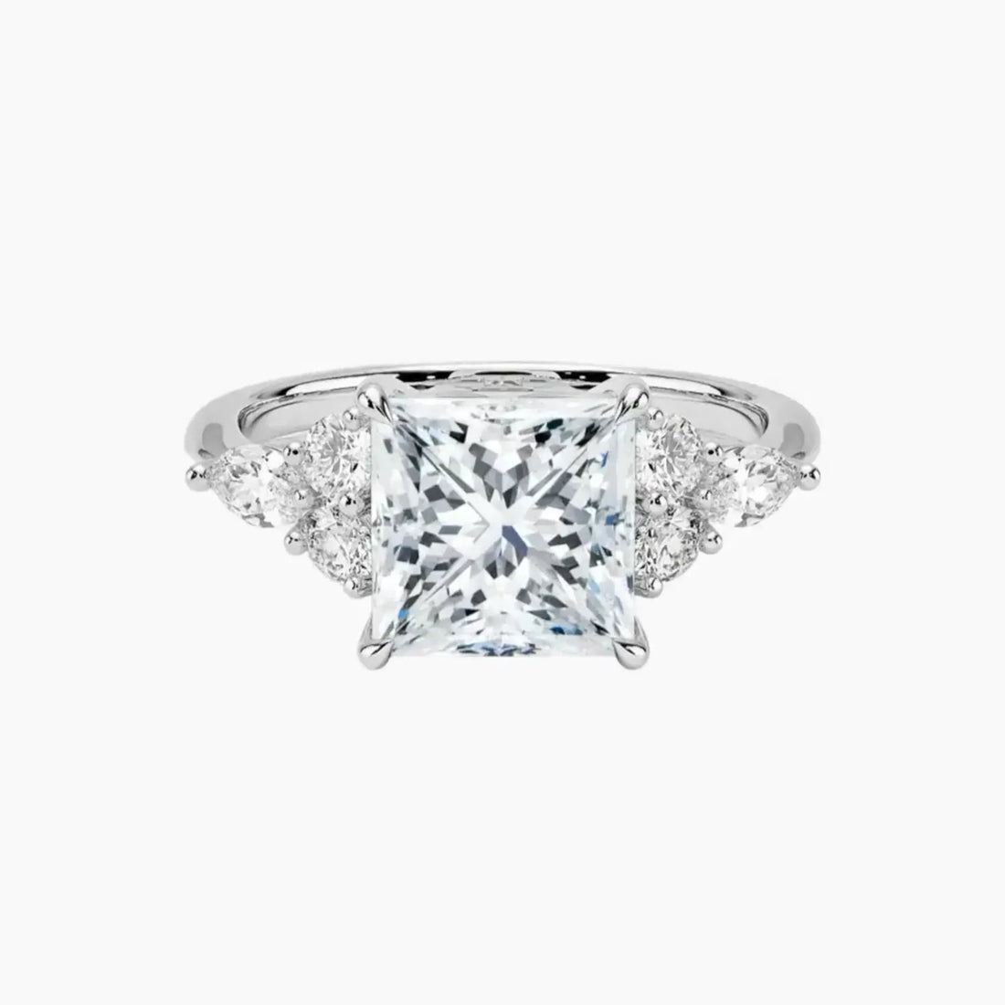 Ingrid Princess Designer 1.5 Carat Lab Grown Diamond Engagement Ring in 14K Yellow Gold