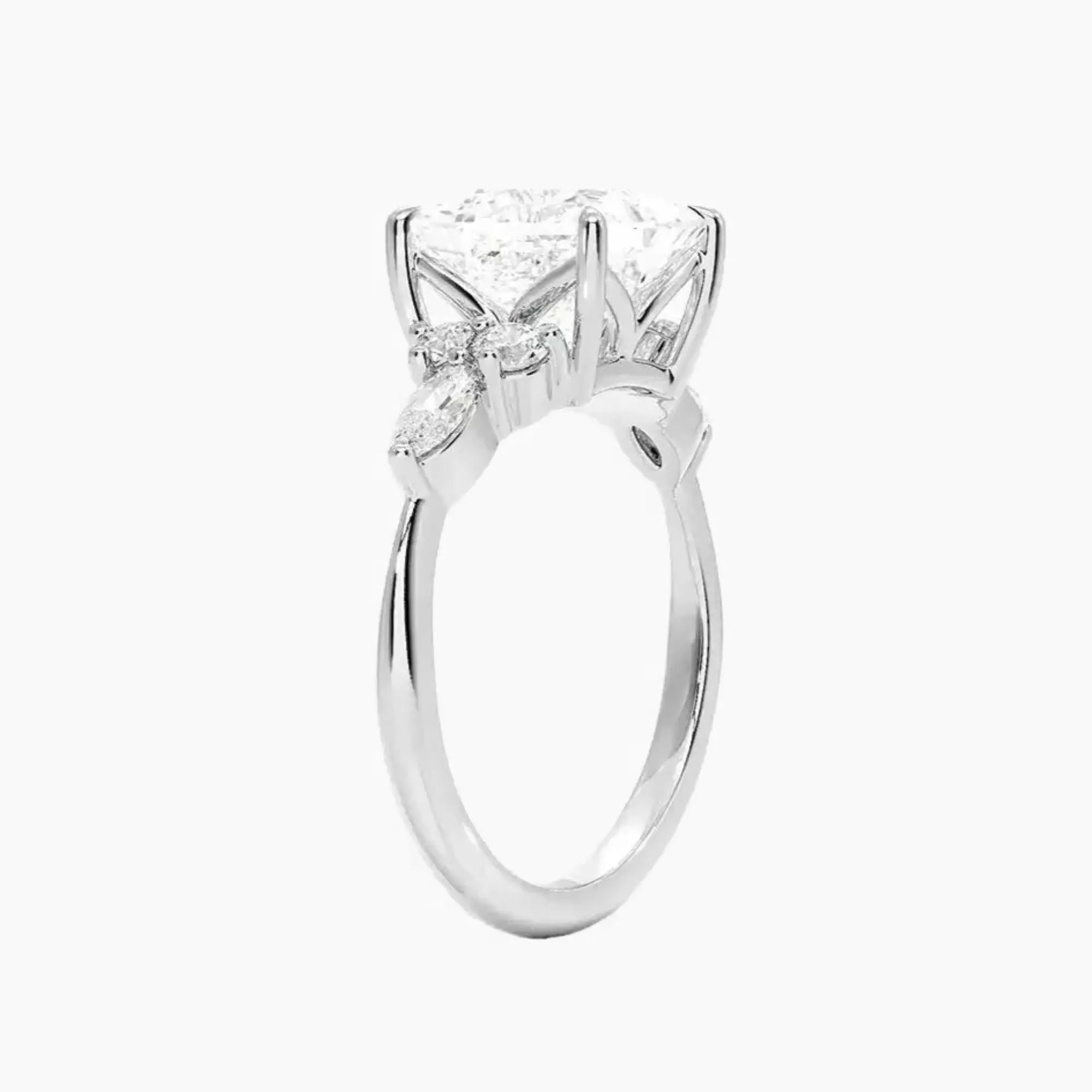 Ingrid Princess Designer 2.5 Carat Lab Grown Diamond Engagement Ring in 14K Yellow Gold