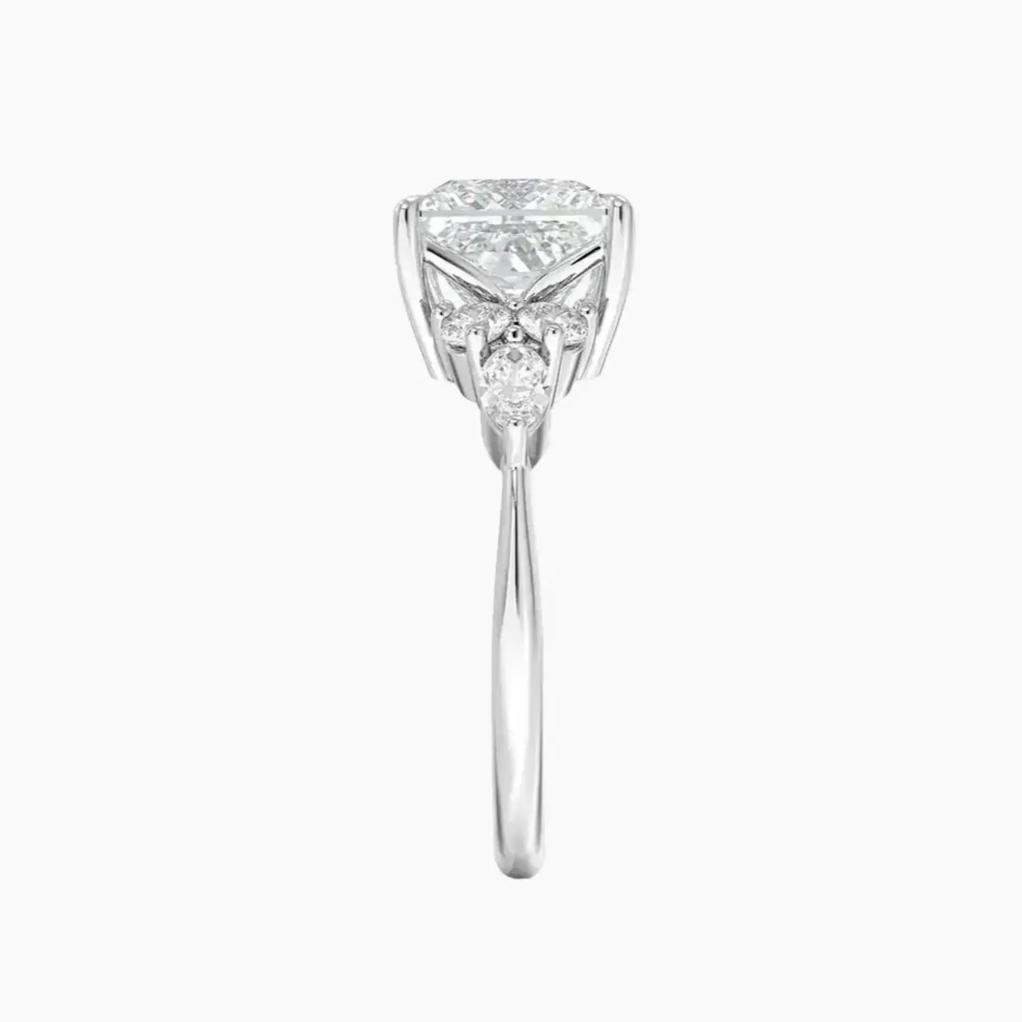 Ingrid Princess Designer 3 Carat Lab Grown Diamond Engagement Ring in 18K Yellow Gold