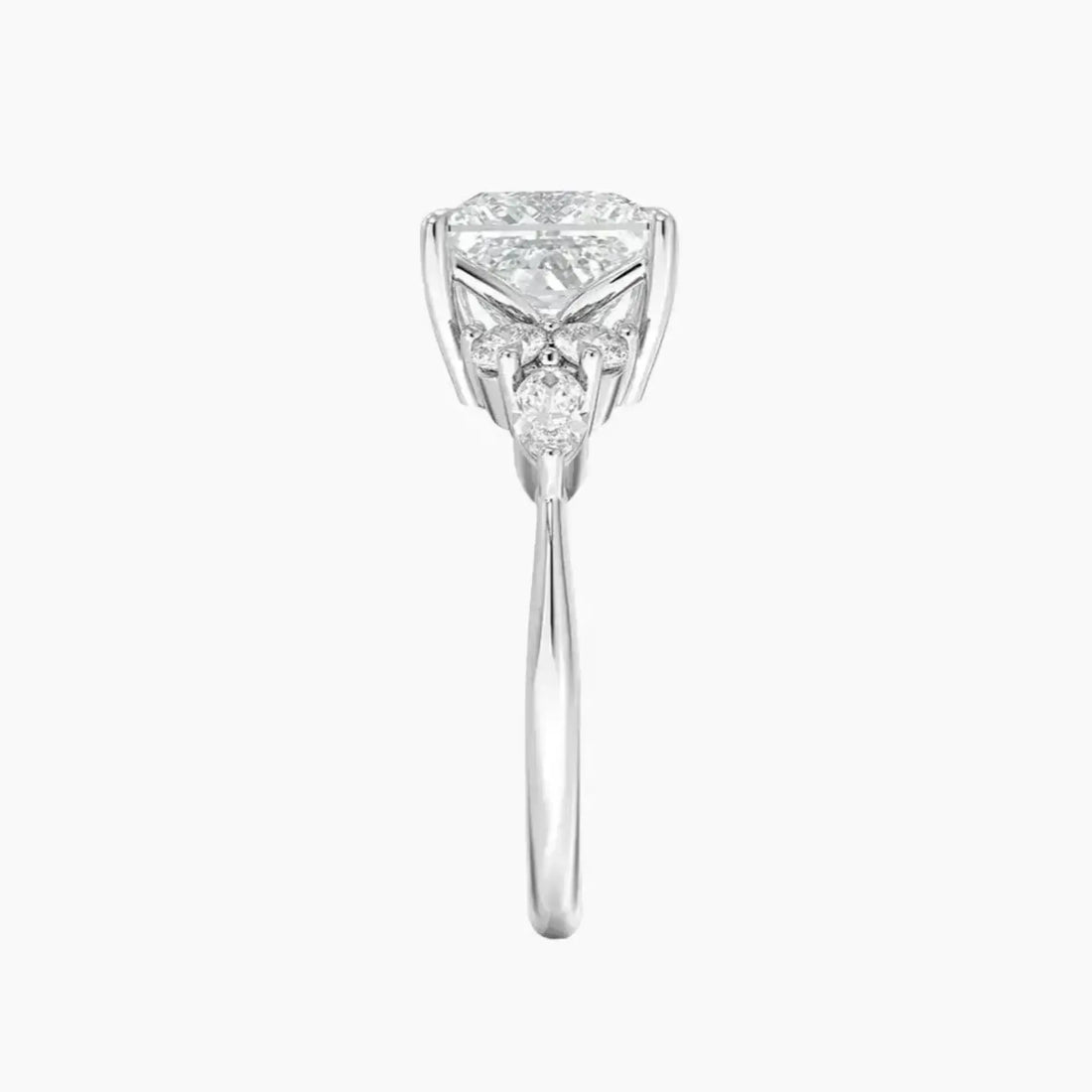 Ingrid Princess Designer 2.5 Carat Lab Grown Diamond Engagement Ring in 14K Yellow Gold