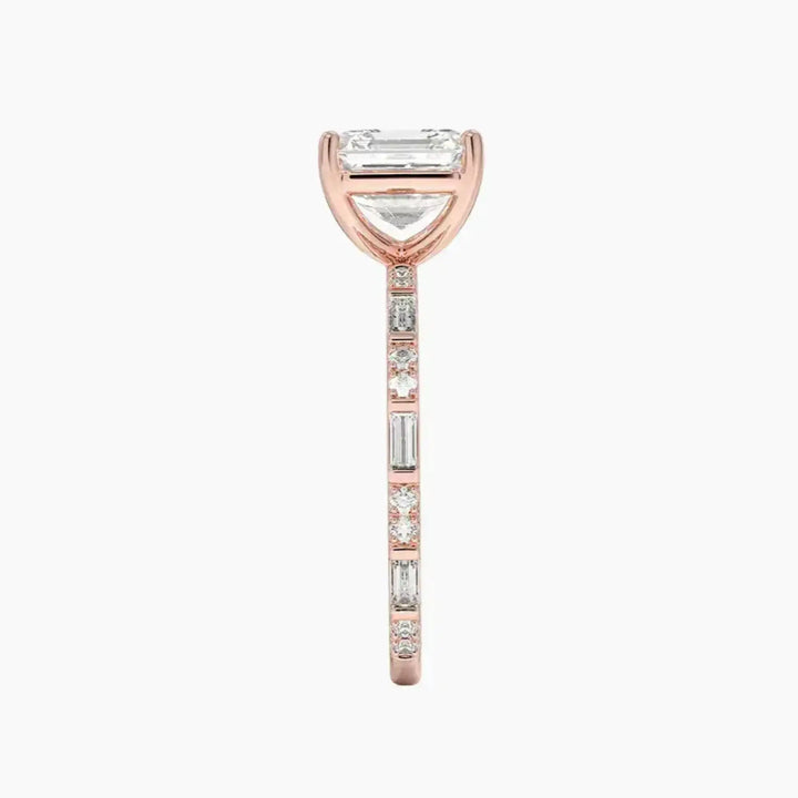 Evelina Asscher Designer 1.5 Carat Lab Grown Diamond Engagement Ring in 18K Yellow Gold