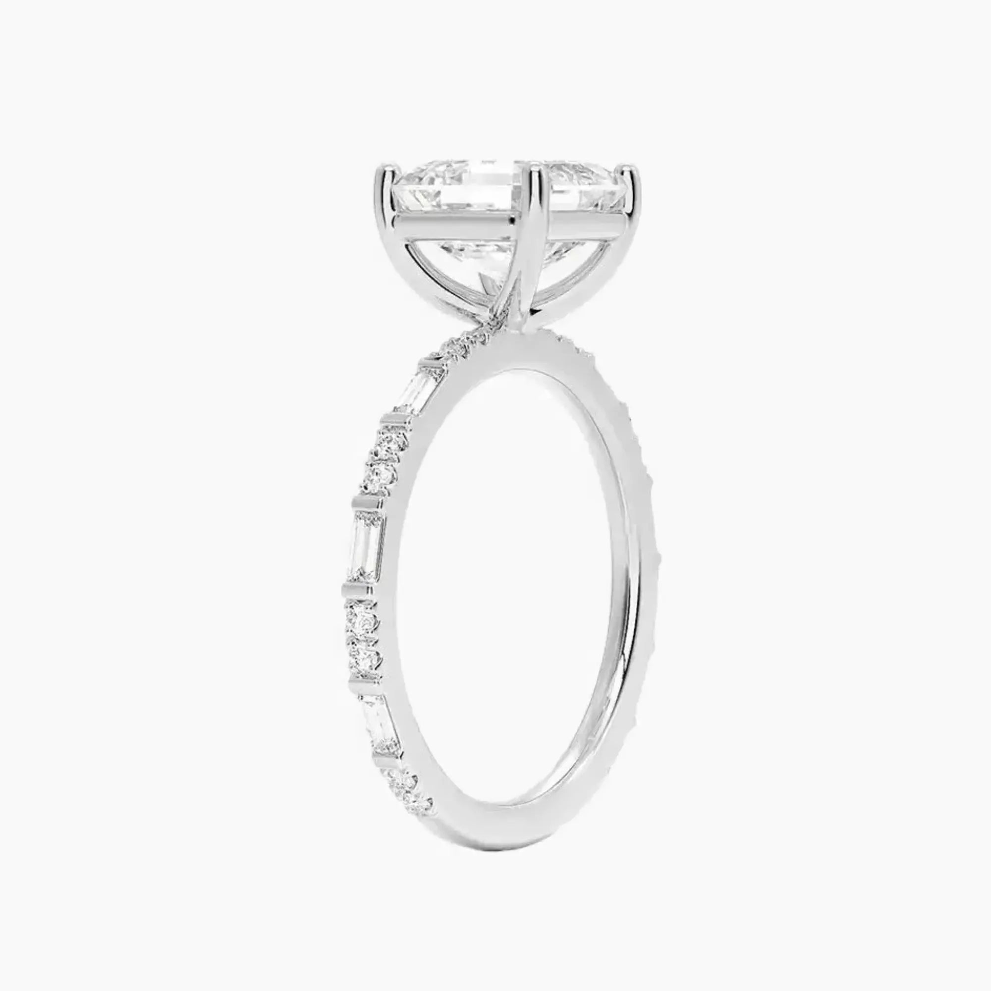 Evelina Asscher Designer 2 Carat Lab Grown Diamond Engagement Ring in 18K Yellow Gold