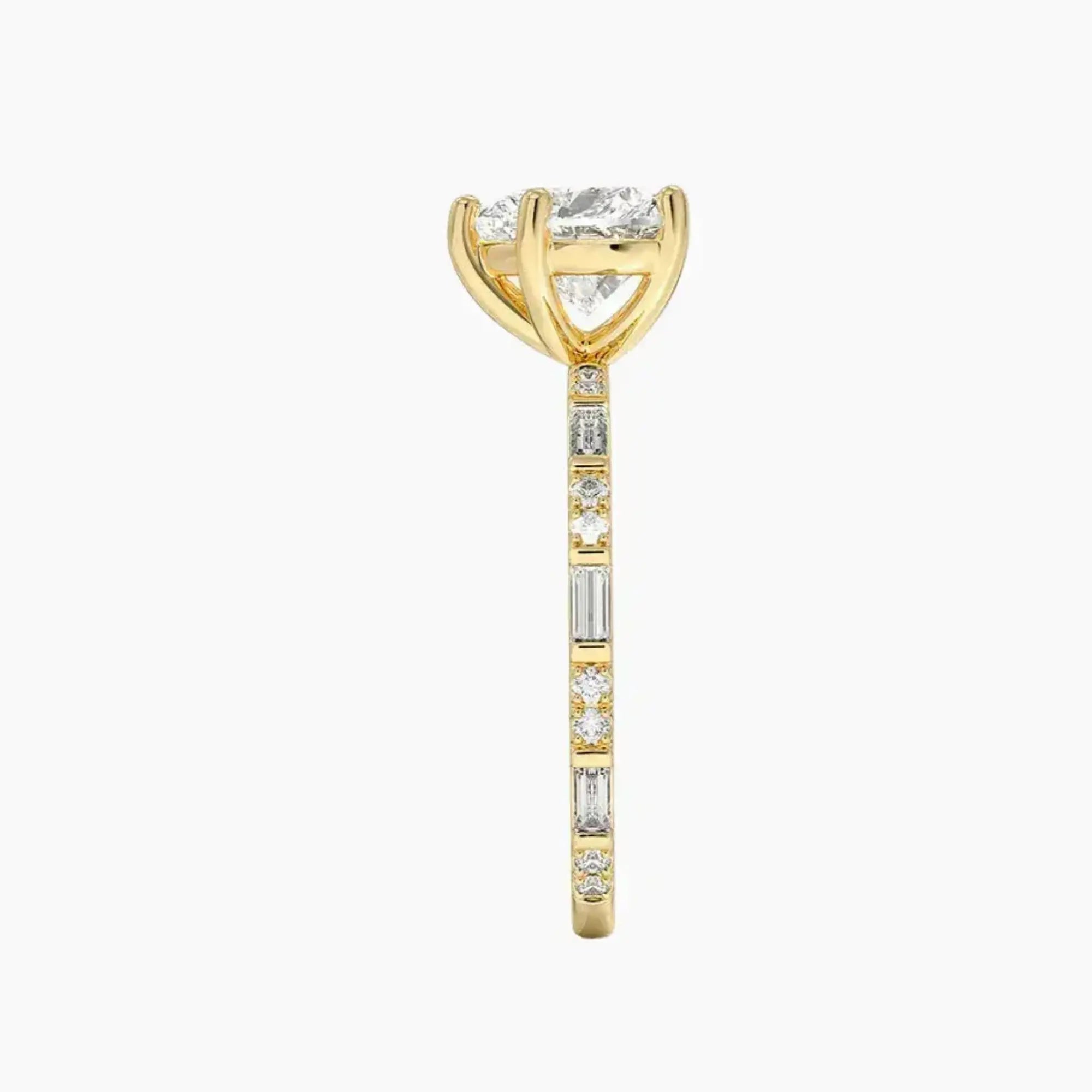 Evelina Heart Designer Diamond Ring Setting in 18K White Gold