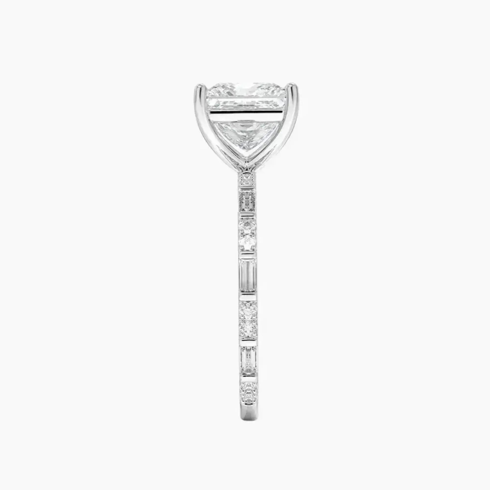 Evelina Princess Designer 2 Carat Lab Grown Diamond Engagement Ring in 14K Rose Gold