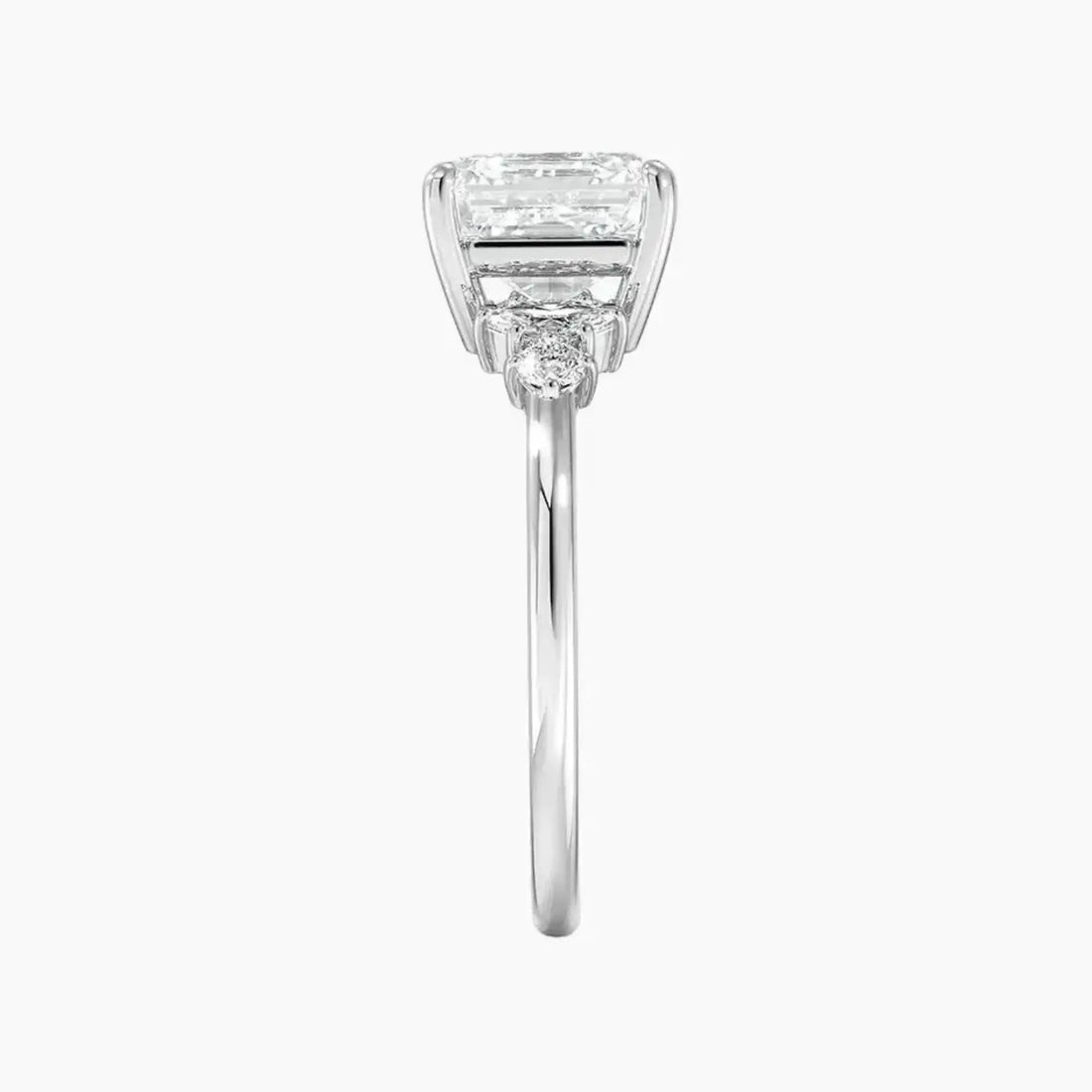 Jordana Asscher Designer 2.5 Carat Lab Grown Diamond Engagement Ring in 14K Rose Gold