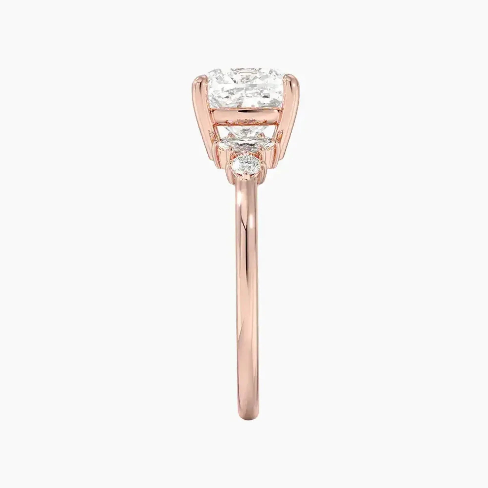 Jordana Cushion Designer 2 Carat Lab Grown Diamond Engagement Ring in 18K Yellow Gold