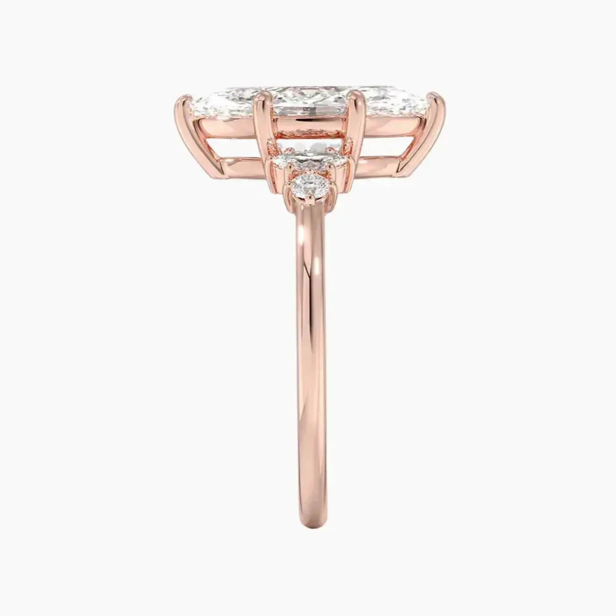 Jordana Marquise Designer 1 Carat Lab Grown Diamond Engagement Ring in 18K White Gold