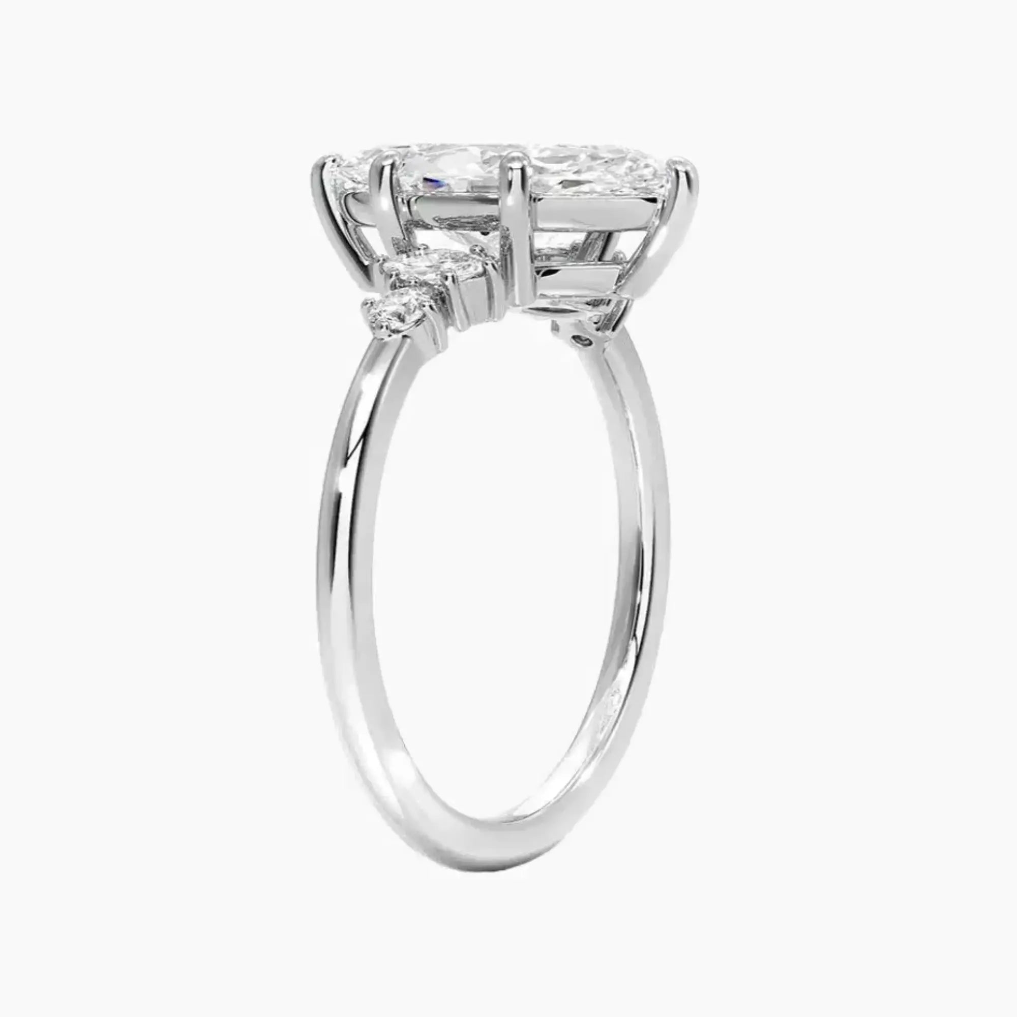 Jordana Marquise Designer 1 Carat Lab Grown Diamond Engagement Ring in 14K Yellow Gold