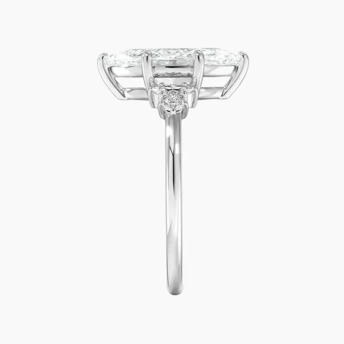 Jordana Marquise Designer 2.5 Carat Lab Grown Diamond Engagement Ring in 18K Rose Gold