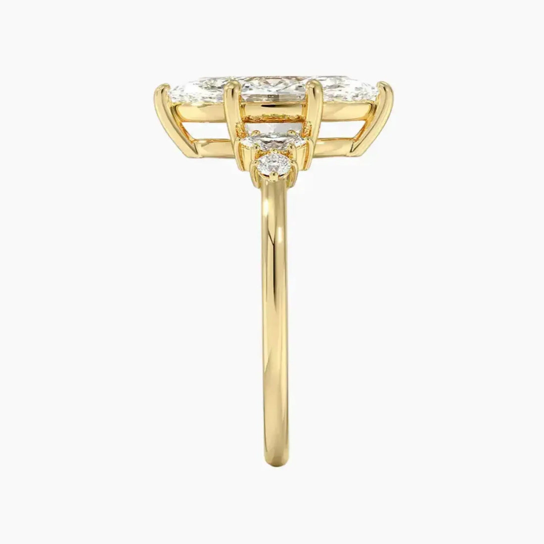 Jordana Marquise Designer 1.5 Carat Lab Grown Diamond Engagement Ring in 18K White Gold