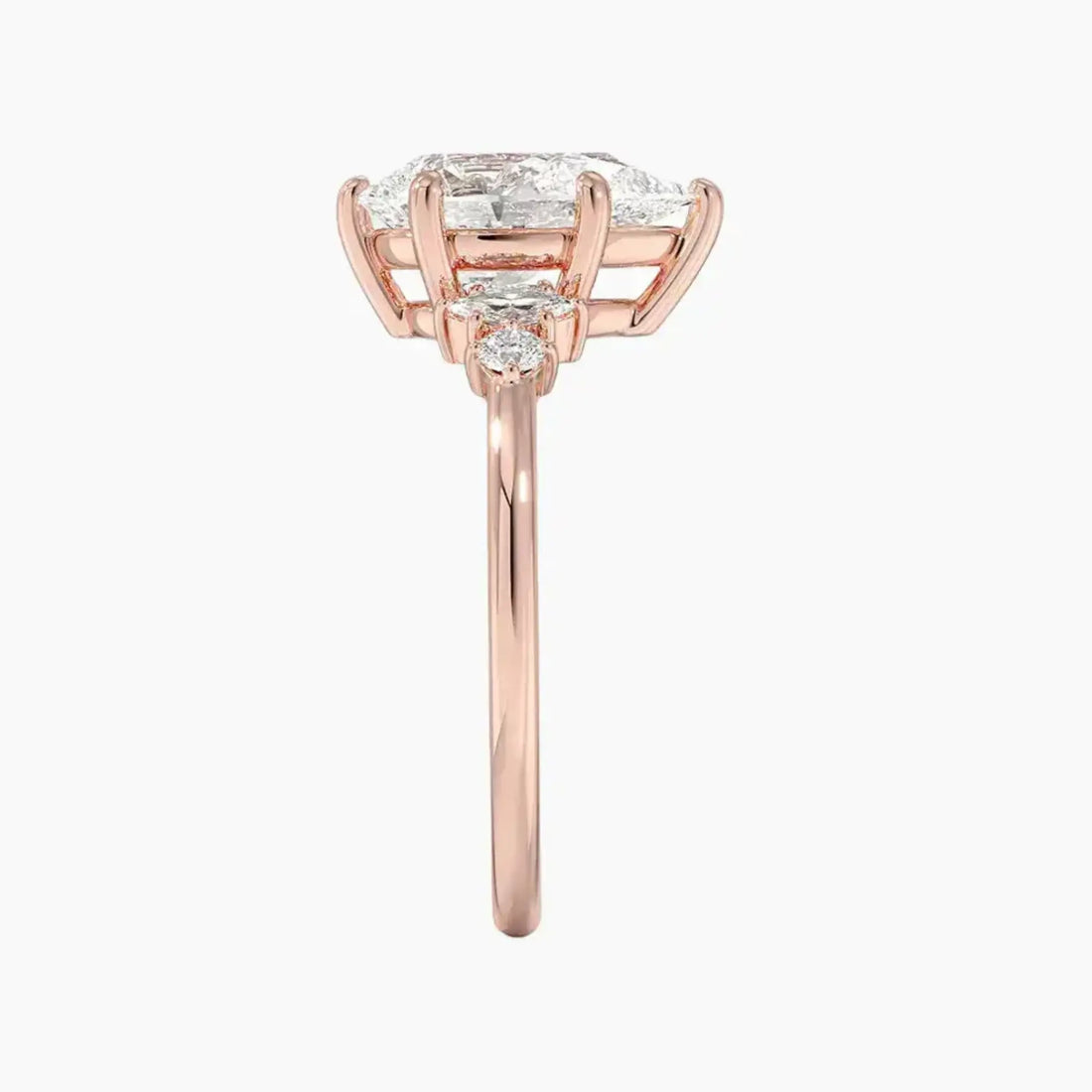 Jordana Pear Designer Diamond Ring Setting in 14K Yellow Gold
