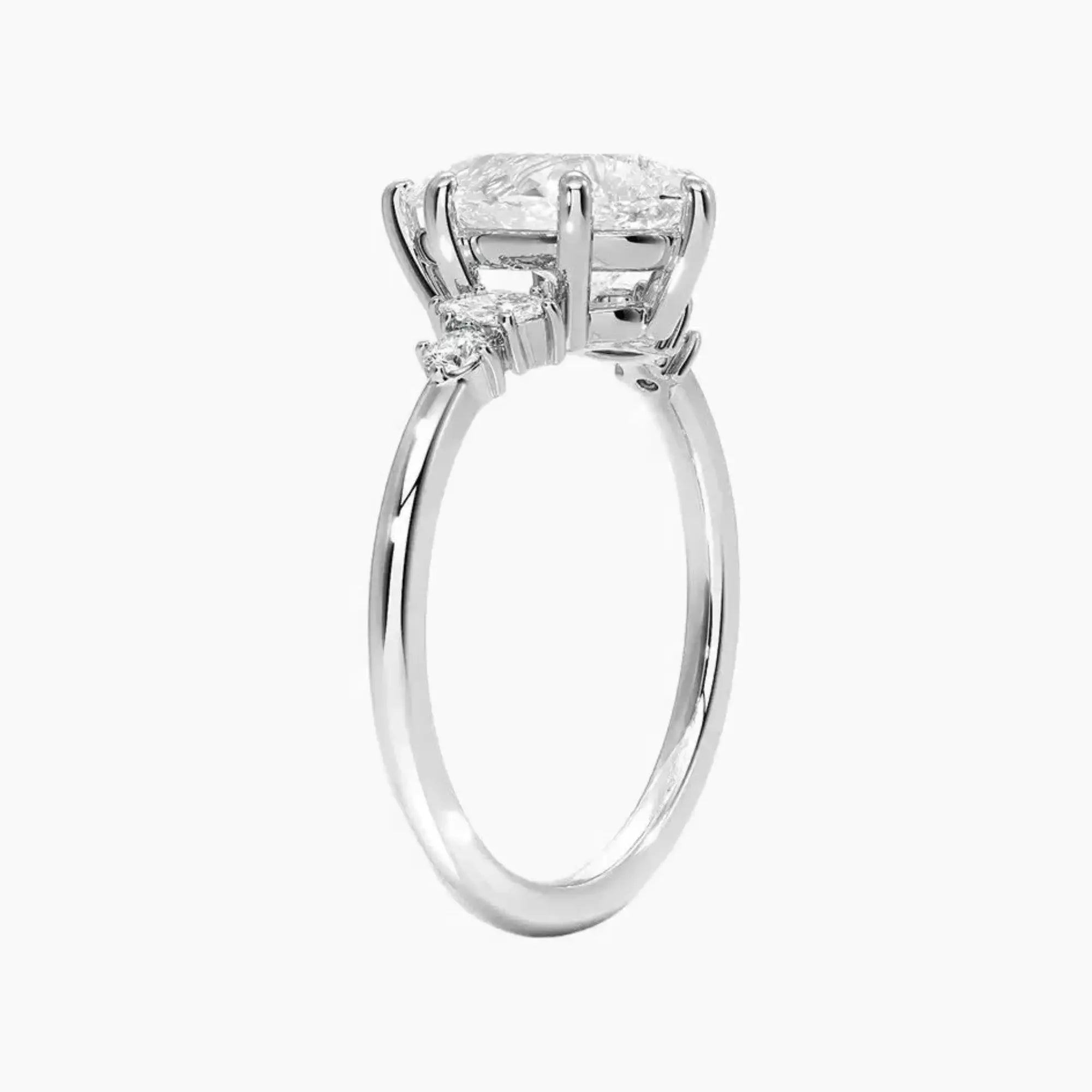 Jordana Pear Designer Diamond Ring Setting in 14K Yellow Gold
