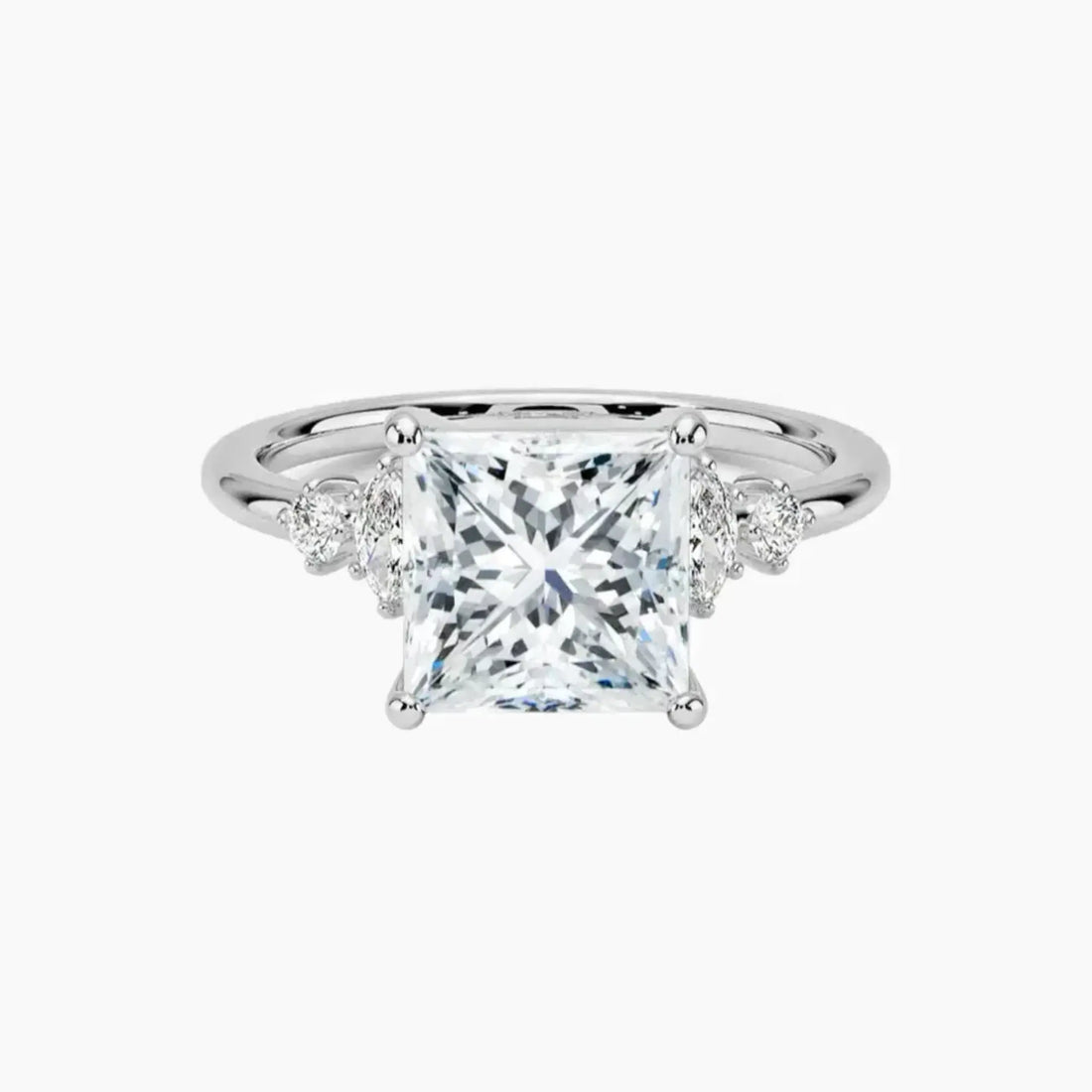 Jordana Princess Designer 1 Carat Lab Grown Diamond Engagement Ring in 14K Rose Gold