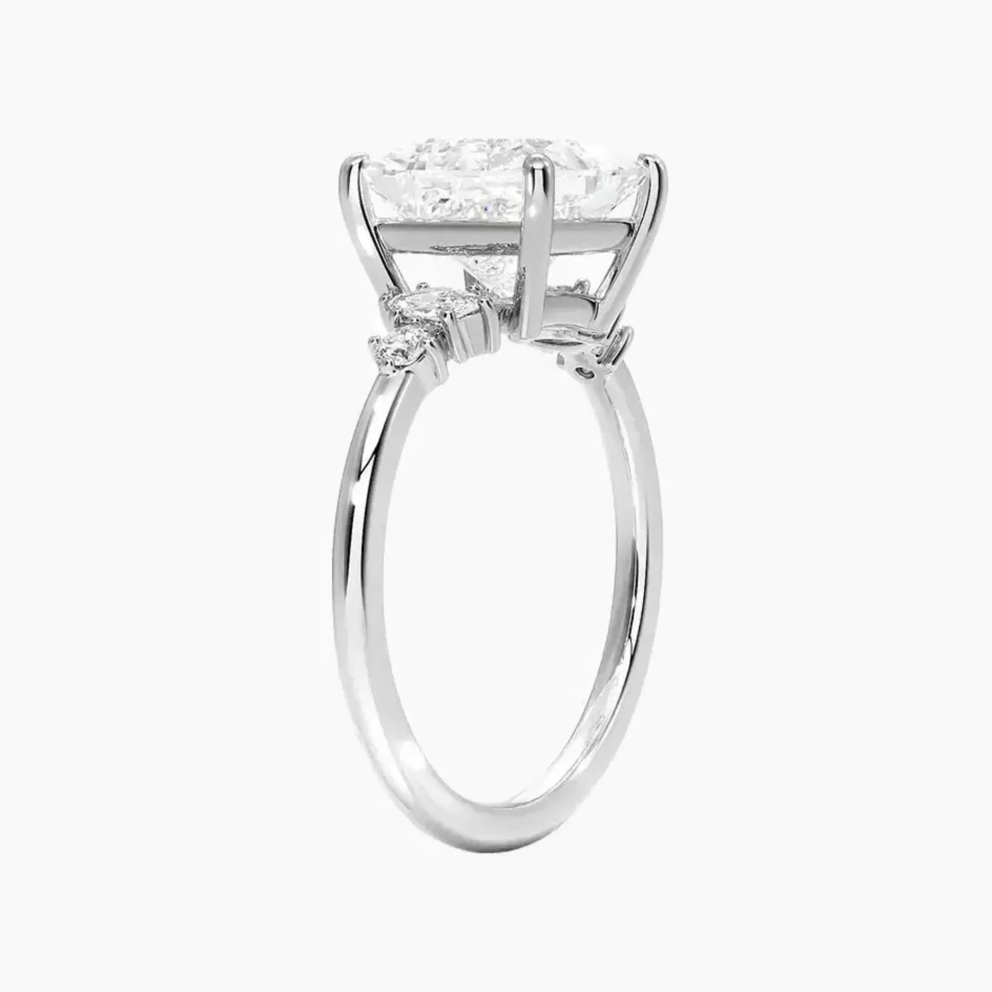 Jordana Princess Designer Diamond Ring Setting in 14K Yellow Gold