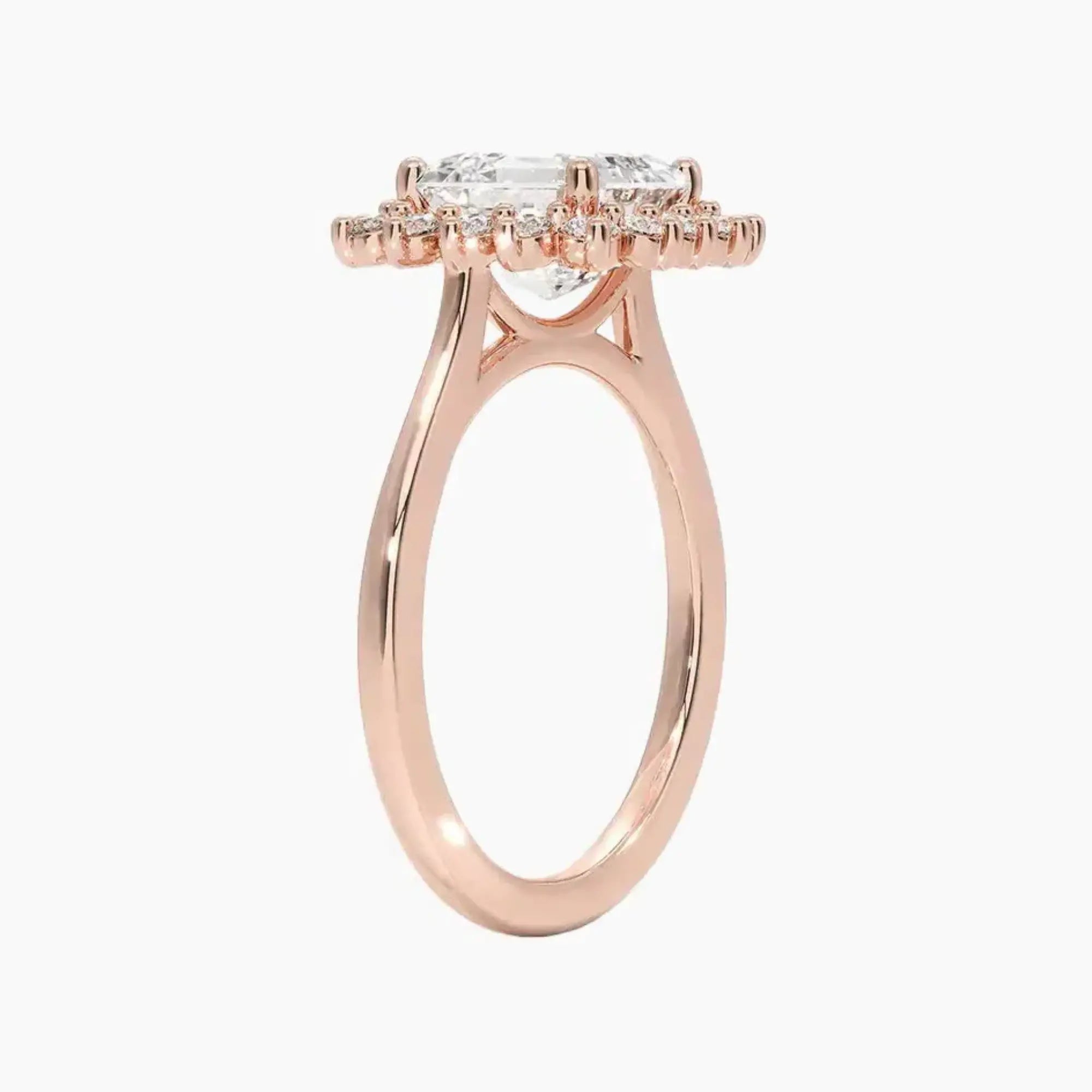 Soraya Asscher Designer 3 Carat Lab Grown Diamond Engagement Ring in 18K Yellow Gold