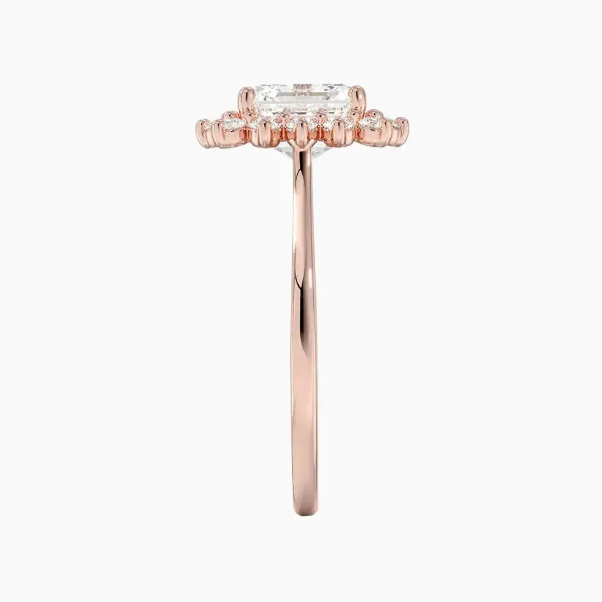 Soraya Asscher Designer 3 Carat Lab Grown Diamond Engagement Ring in 14K Yellow Gold