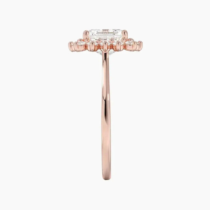 Soraya Asscher Designer 2 Carat Lab Grown Diamond Engagement Ring in 18K Yellow Gold