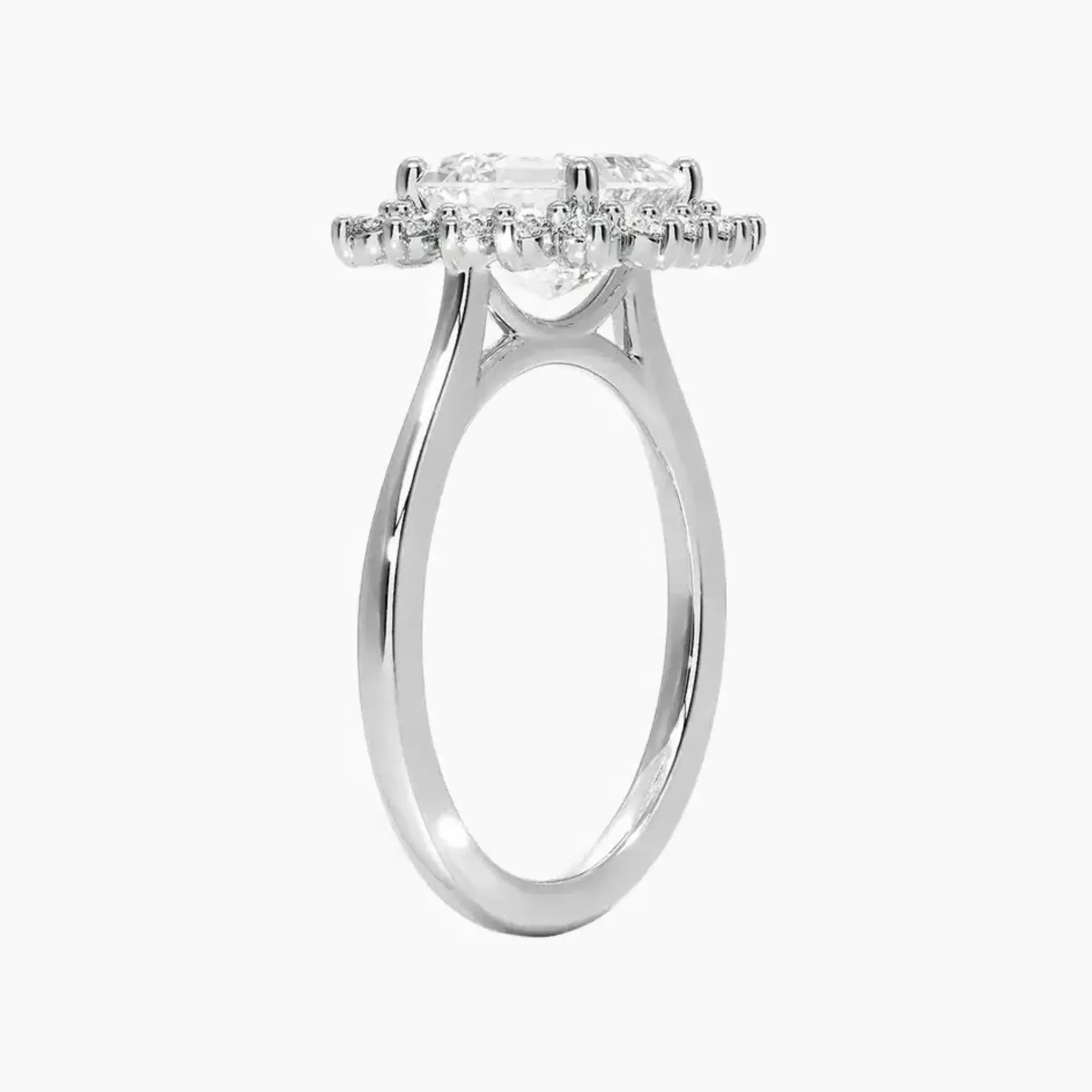 Soraya Asscher Designer 3 Carat Lab Grown Diamond Engagement Ring in 18K Rose Gold