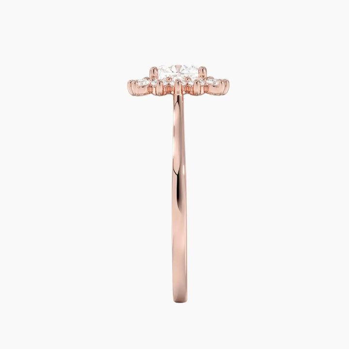 Soraya Cushion Designer 2 Carat Lab Grown Diamond Engagement Ring in 18K Yellow Gold