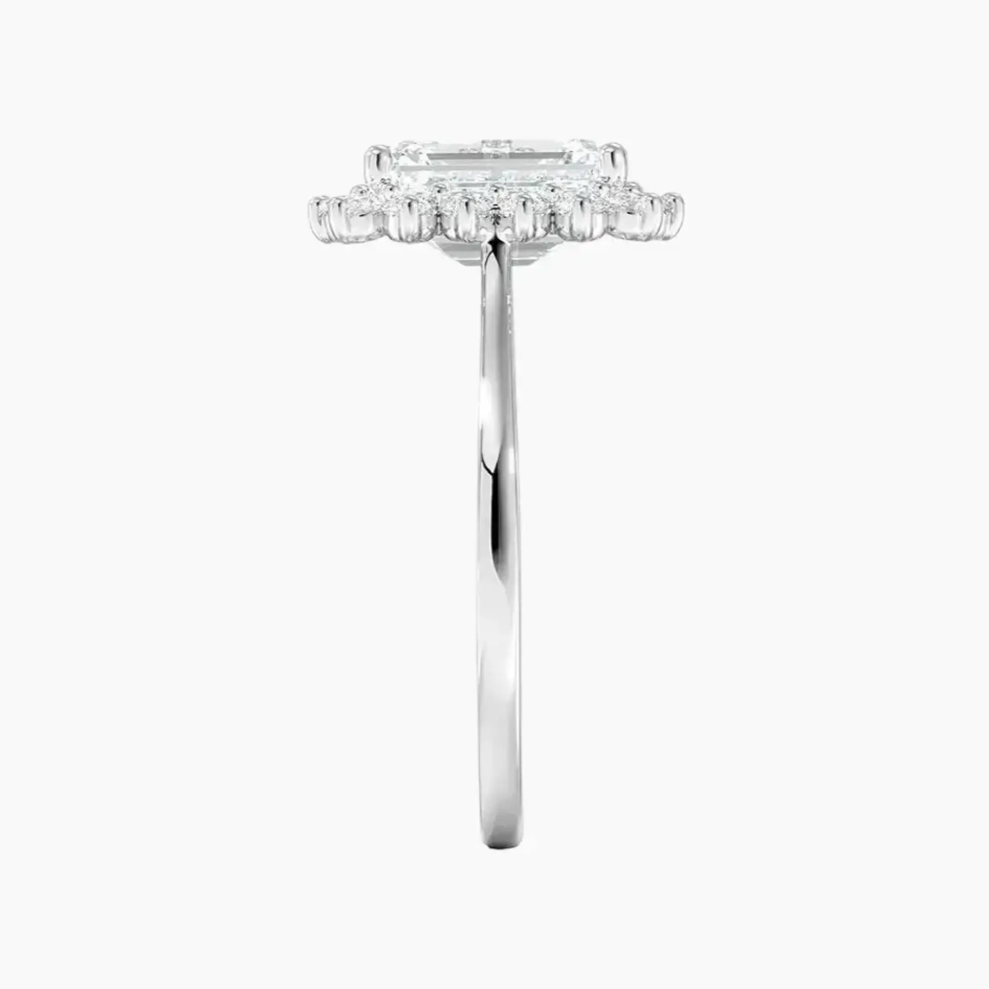 Soraya Emerald Designer 1 Carat Lab Grown Diamond Engagement Ring in 14K Yellow Gold