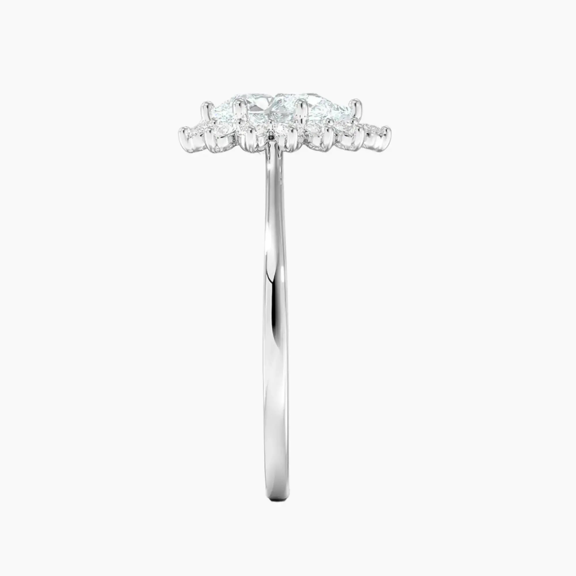 Soraya Pear Designer 3 Carat Lab Grown Diamond Engagement Ring in 14K Yellow Gold