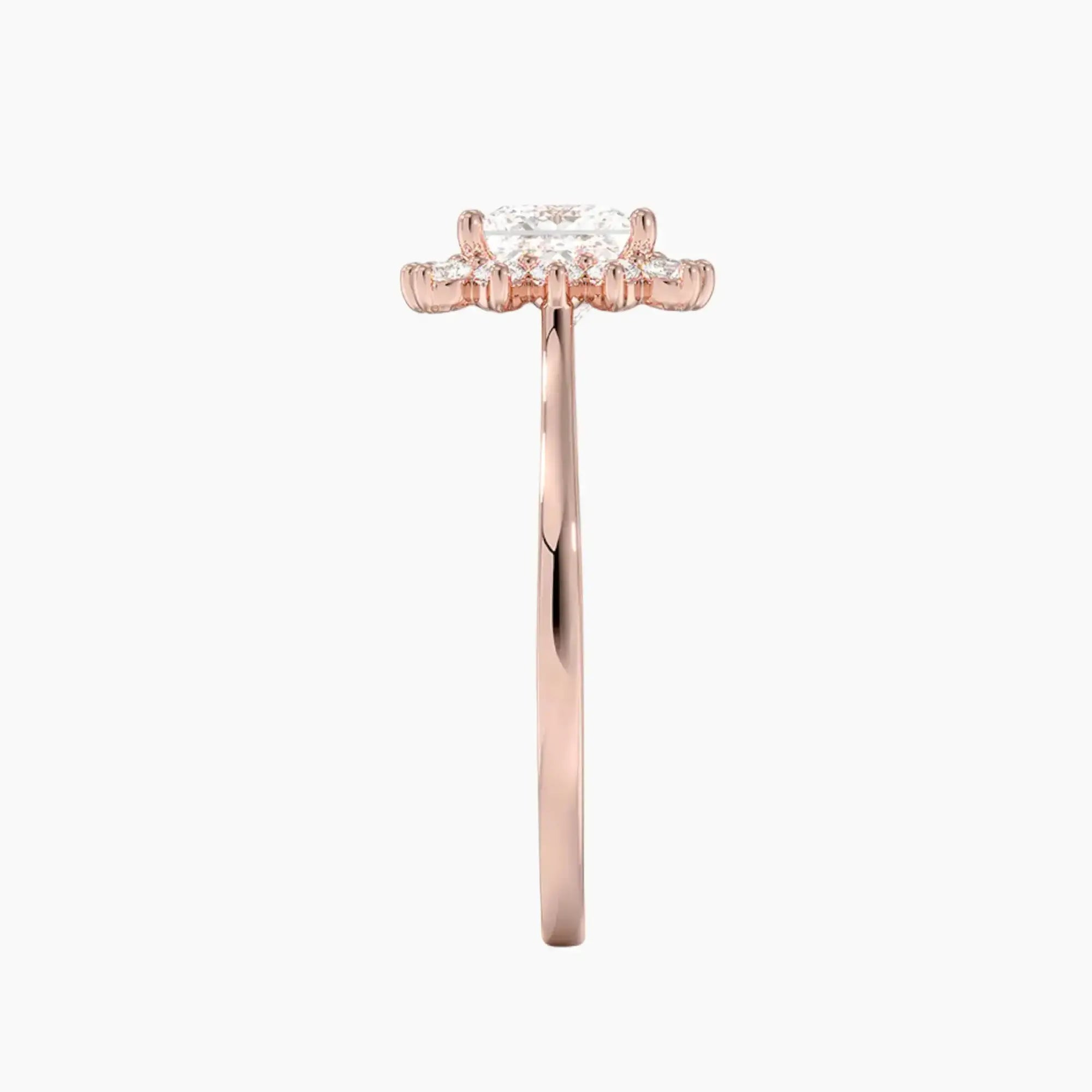 Soraya Princess Designer 2 Carat Lab Grown Diamond Engagement Ring in 14K Yellow Gold